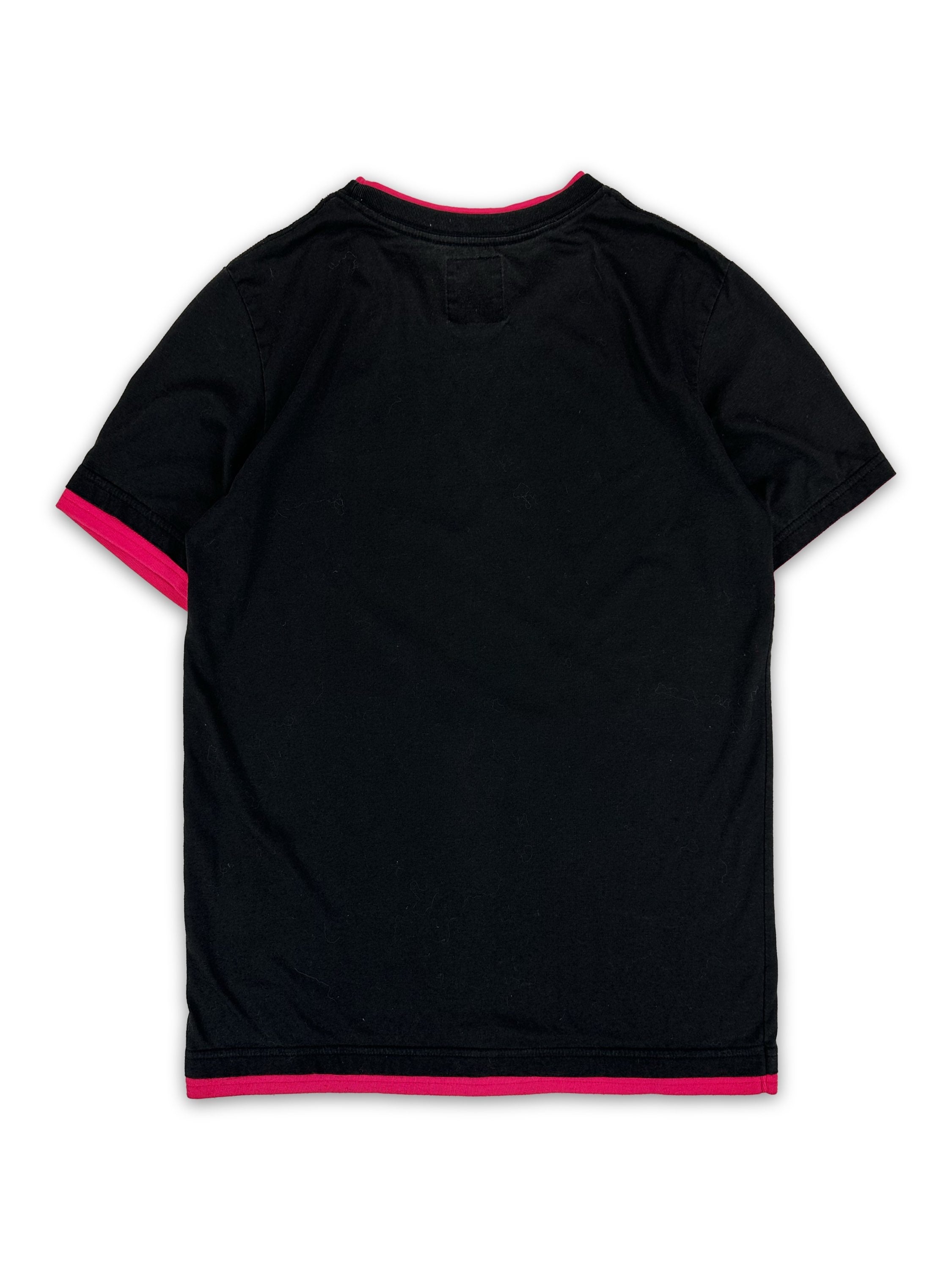 00s PPFM ‘At First, Live!’ Neon Pink Black Graphic T-Shirt