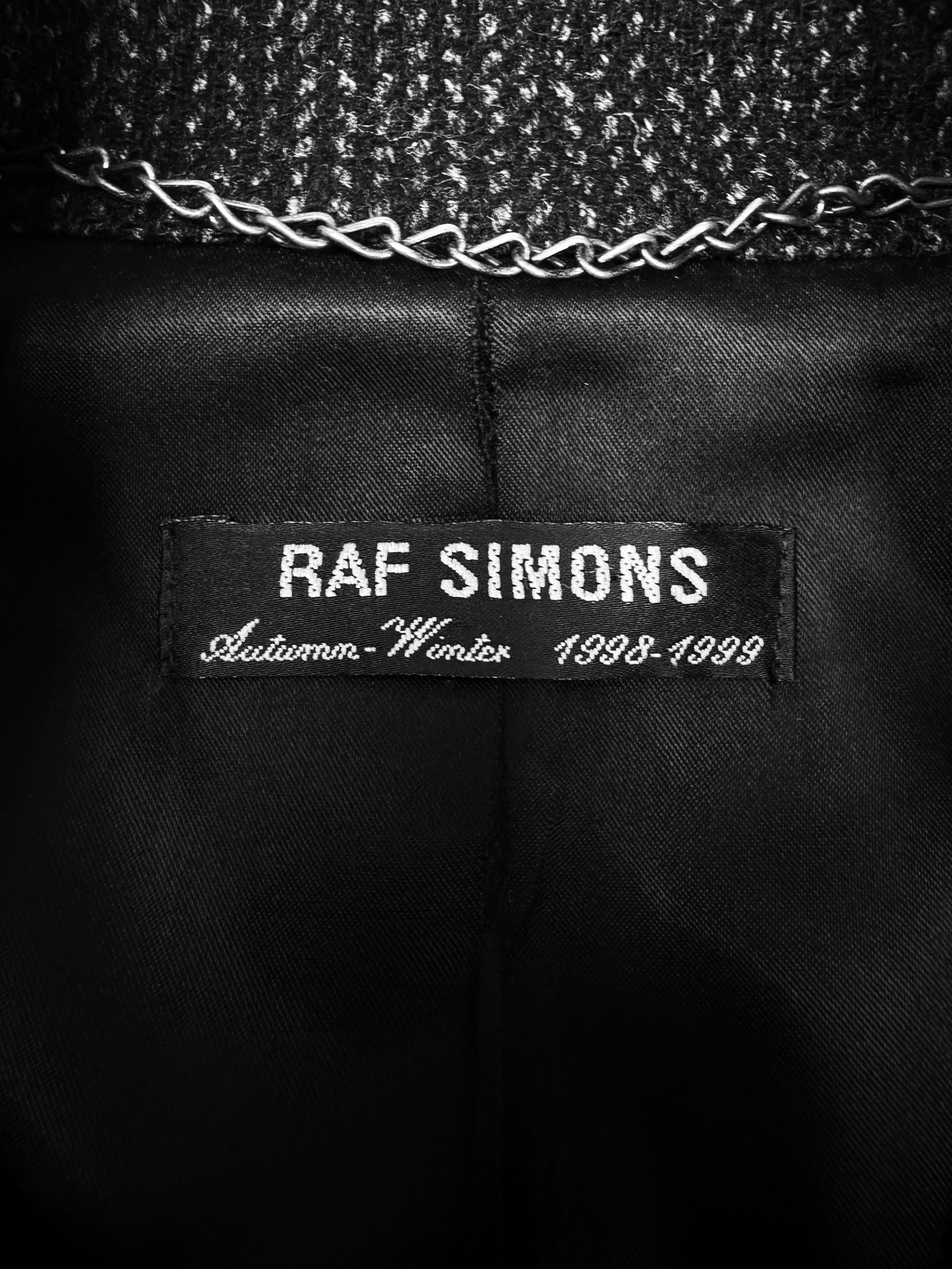 AW98 Raf Simons ‘Radioactivity’ Speckled Slim Cut Trench Coat