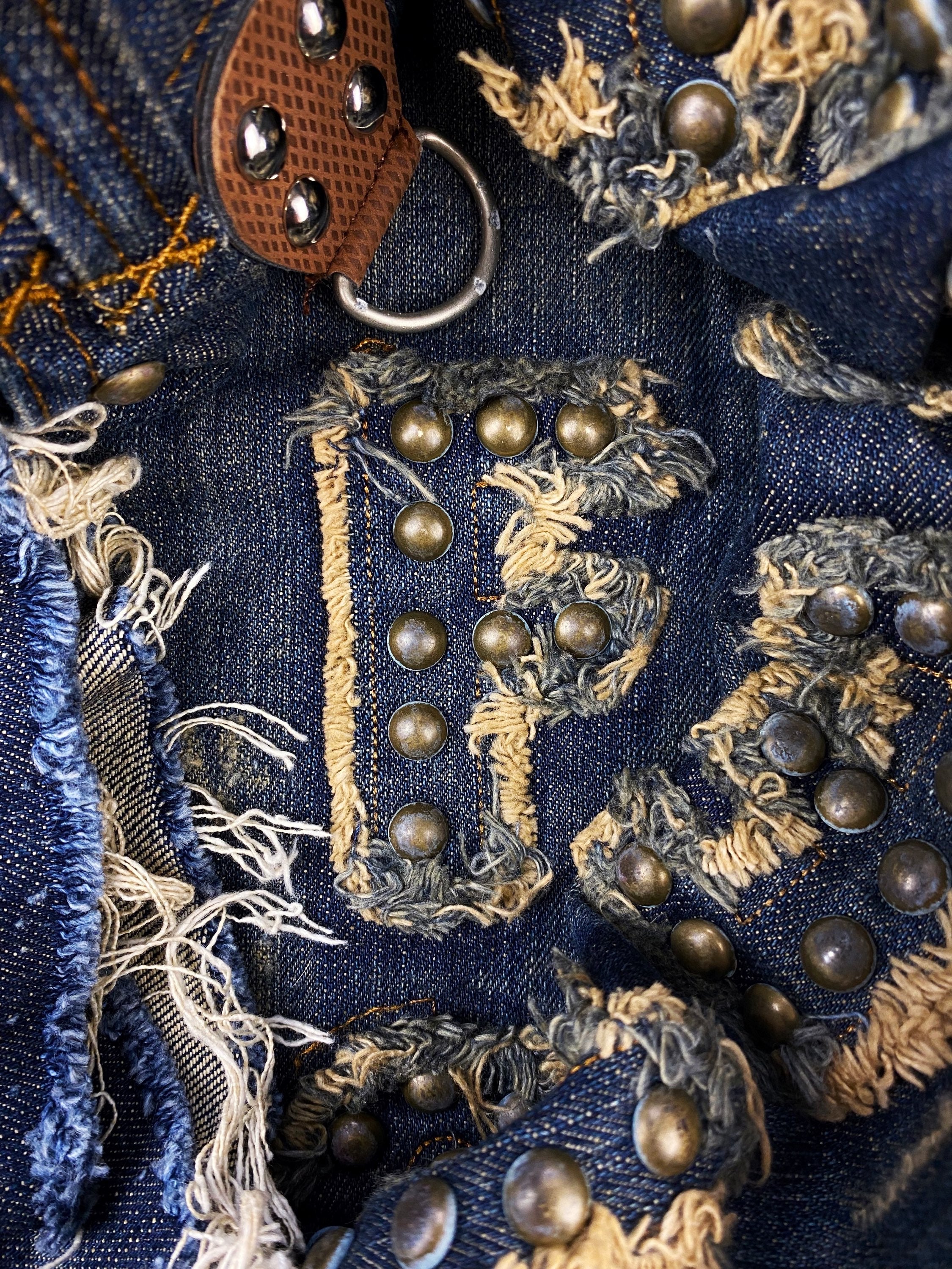 FW04 Dolce & Gabbana ‘Forever’ Studded Spell Out Denim