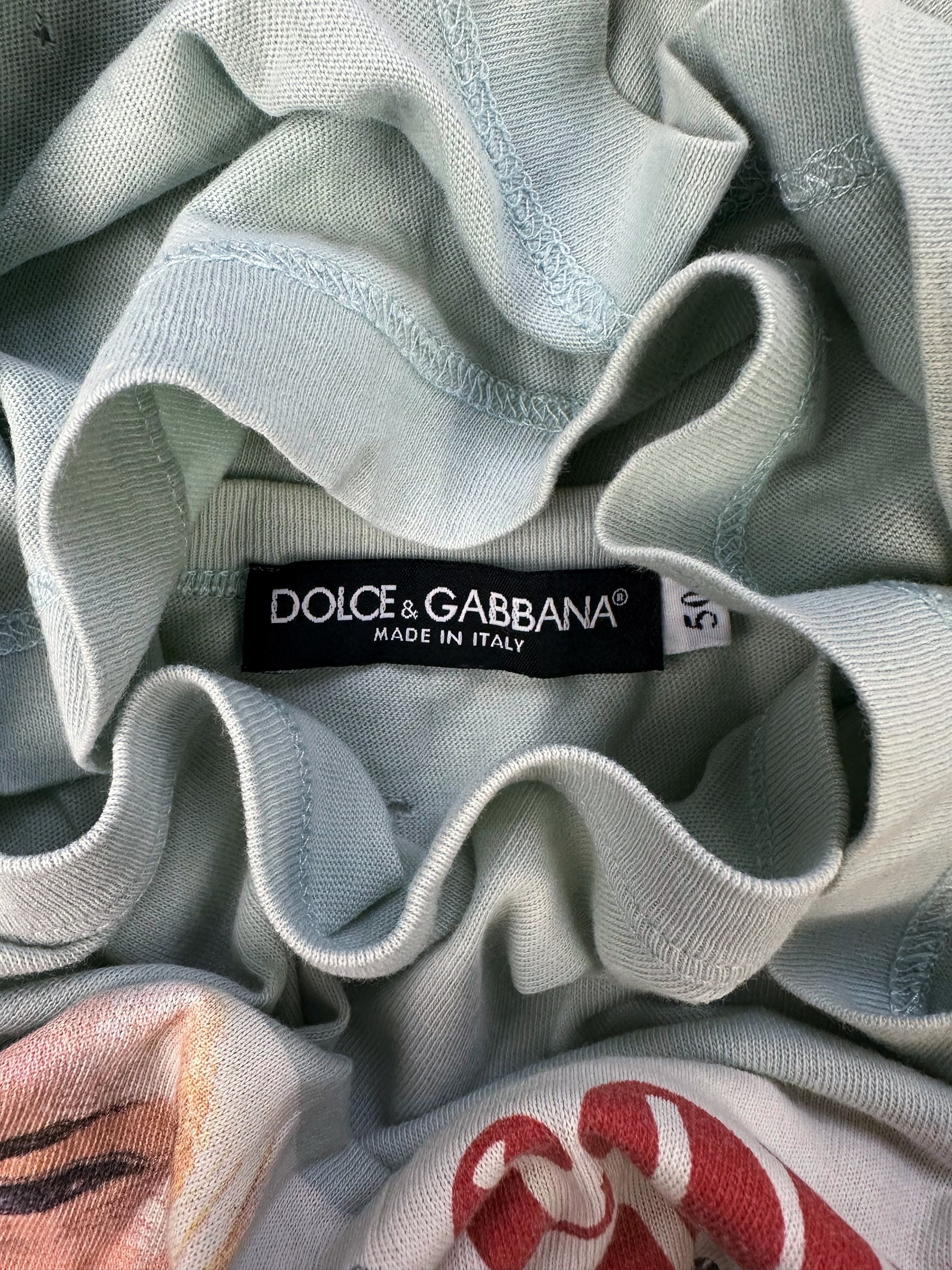 00s Dolce &amp; Gabbana ‘Come Alive’ Pepsi Graphic Tank-top