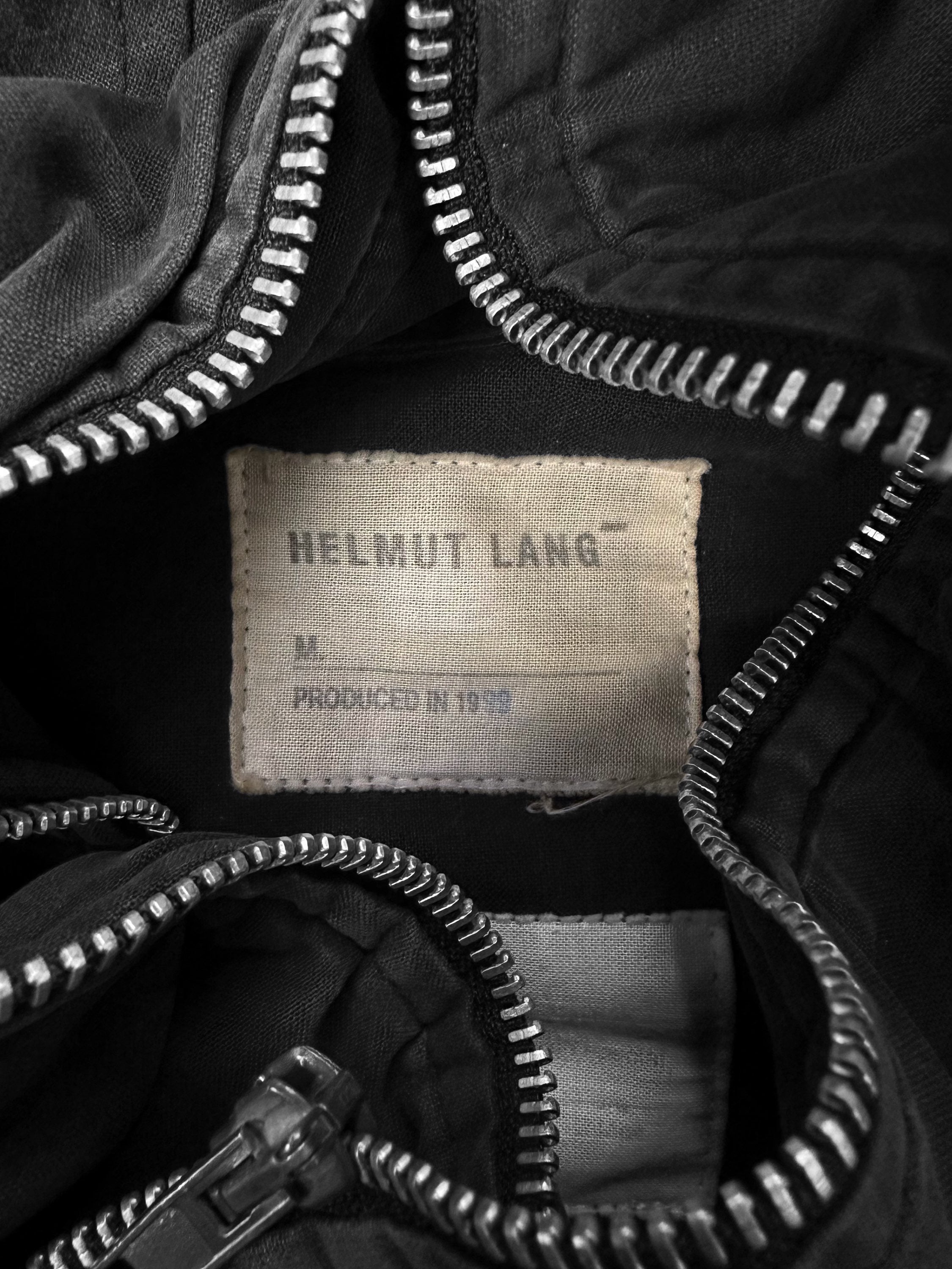 AW99 Helmut Lang ‘Charcoal’ Cotton Hooded Parka Jacket