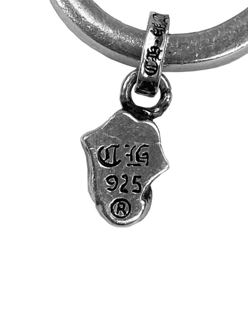 2002 Chrome Hearts .925 Silver Etched Rolling Stones Ring