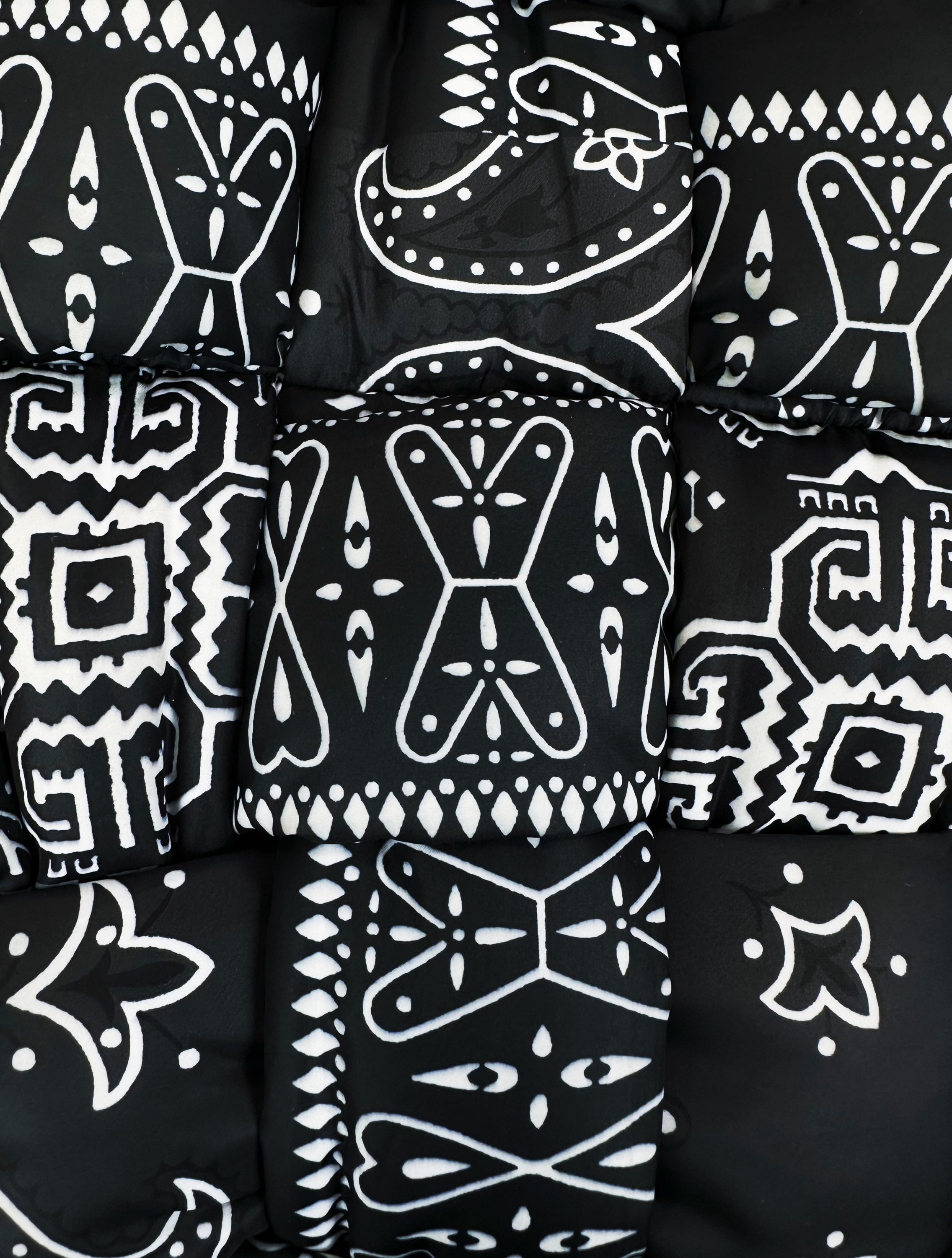 Kapital ‘Keel’ Paisley Woven Dark Blue Nylon Puffer Vest