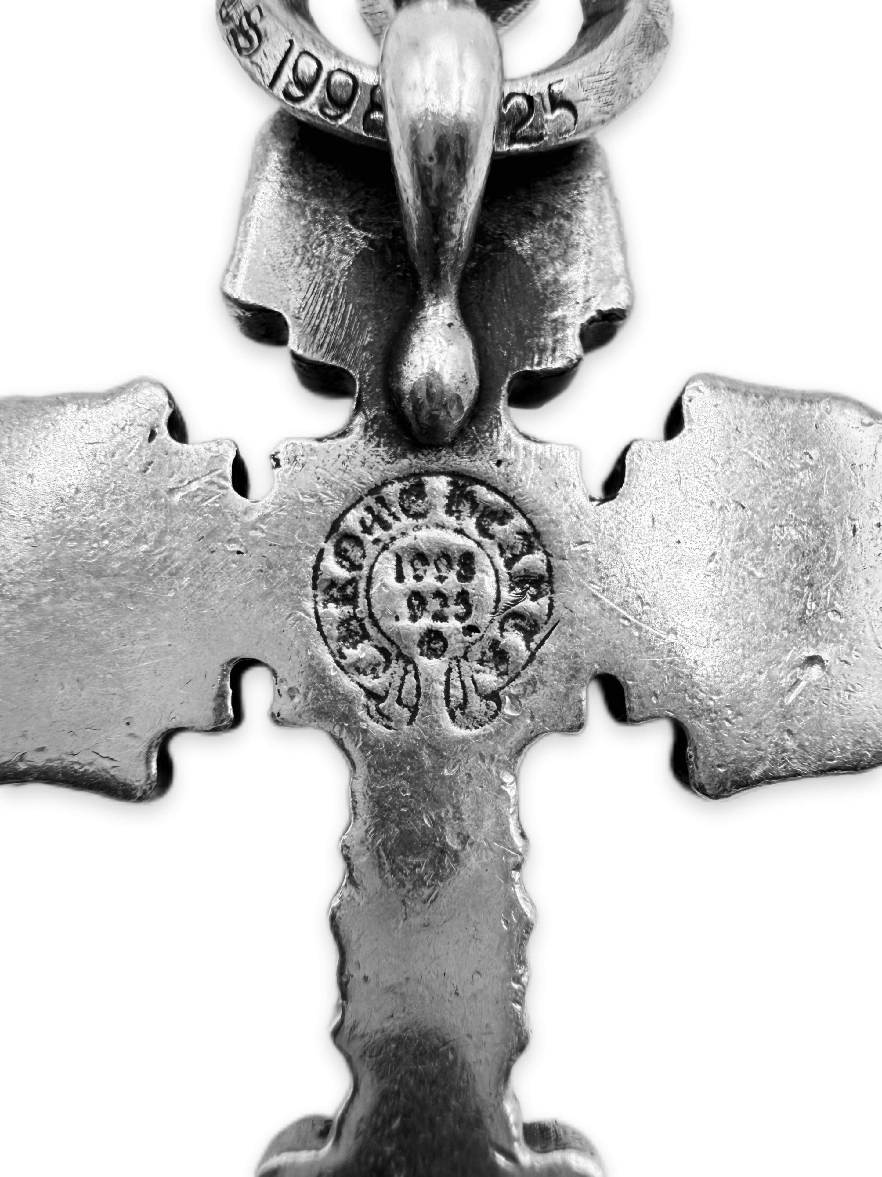 Chrome Hearts Filigree Cross Double Bail .925 Silver Pendant