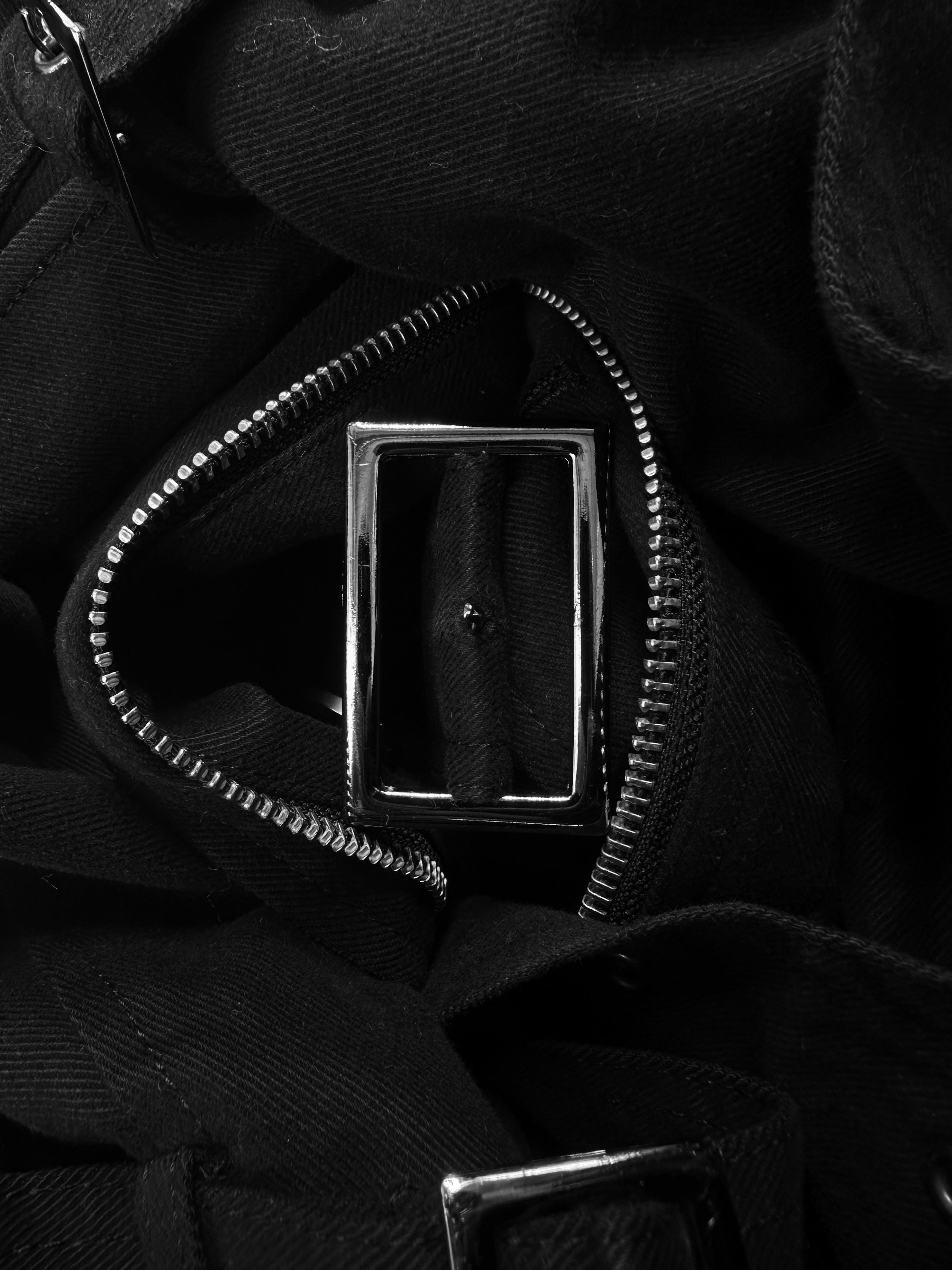 90s Yohji Yamamoto A.A.R Black Belted Full Length Trench Coat