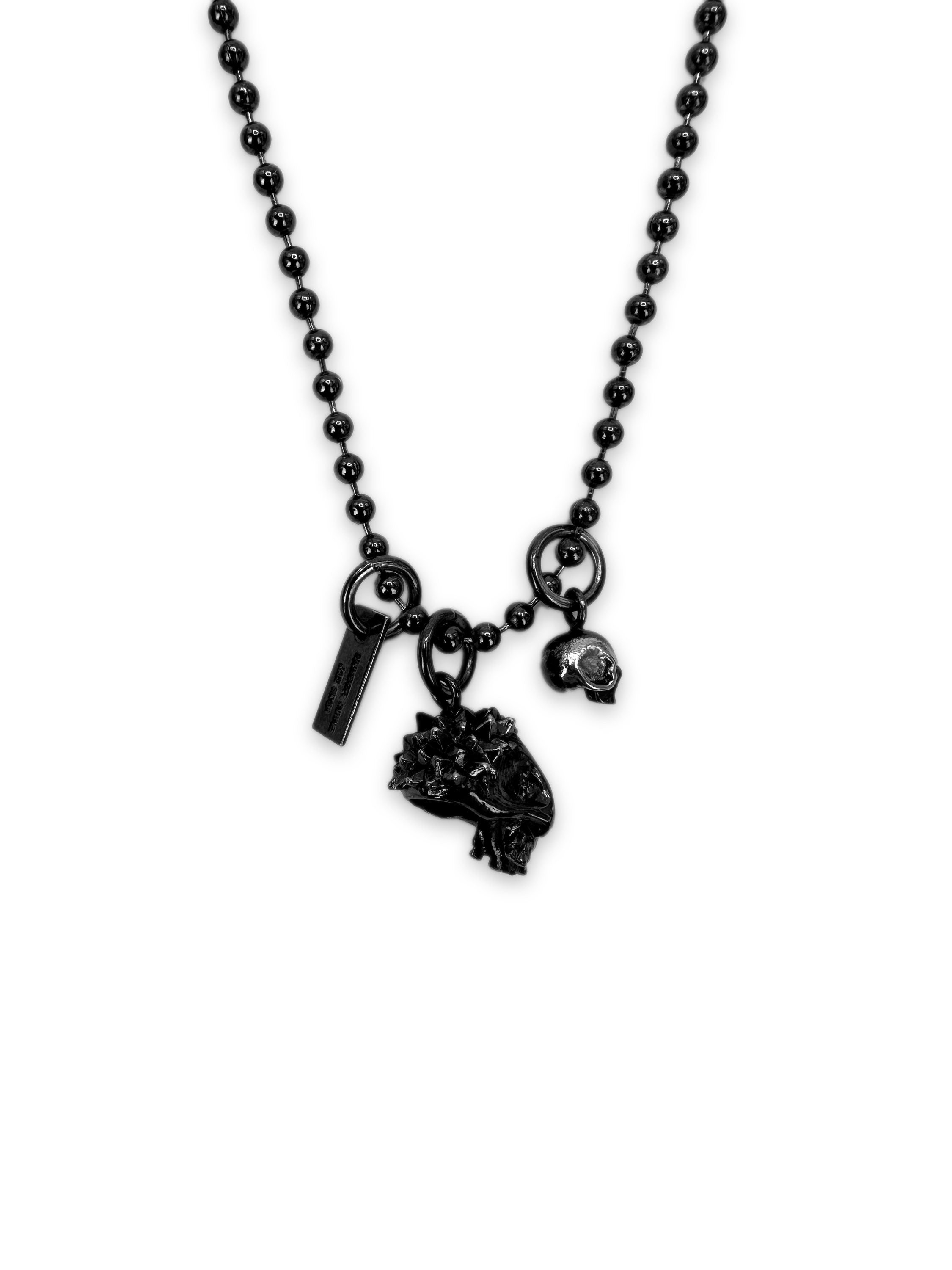 SS06 Number (N)ine x Jam Home Made .925 Silver Skull Chain