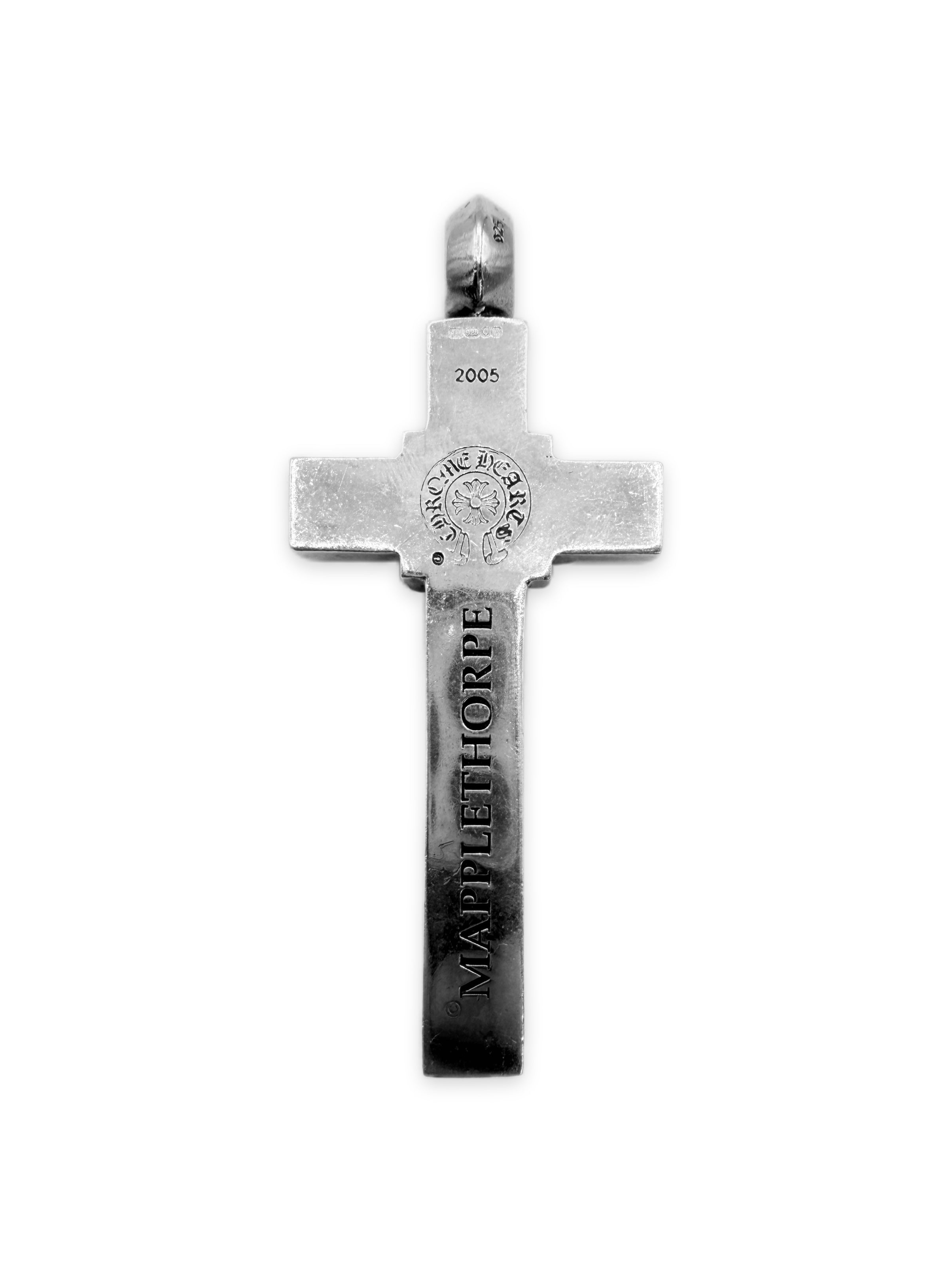 Chrome Hearts x Mapplethorpe .925 Silver Small Cross Pendant