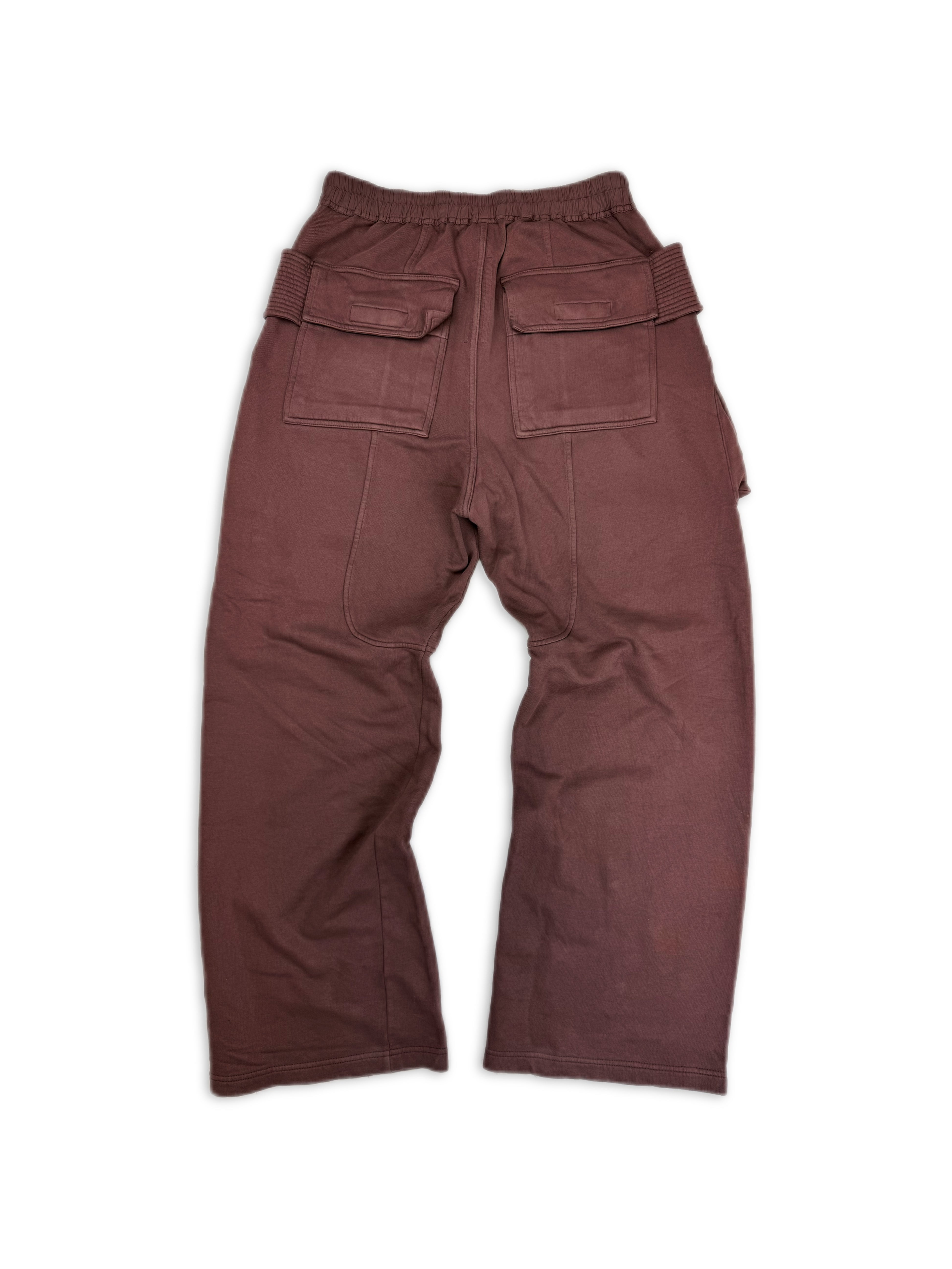 Rick Owens DRKSHDW Clay Creatch Cargo Wide Leg Sweat Pants