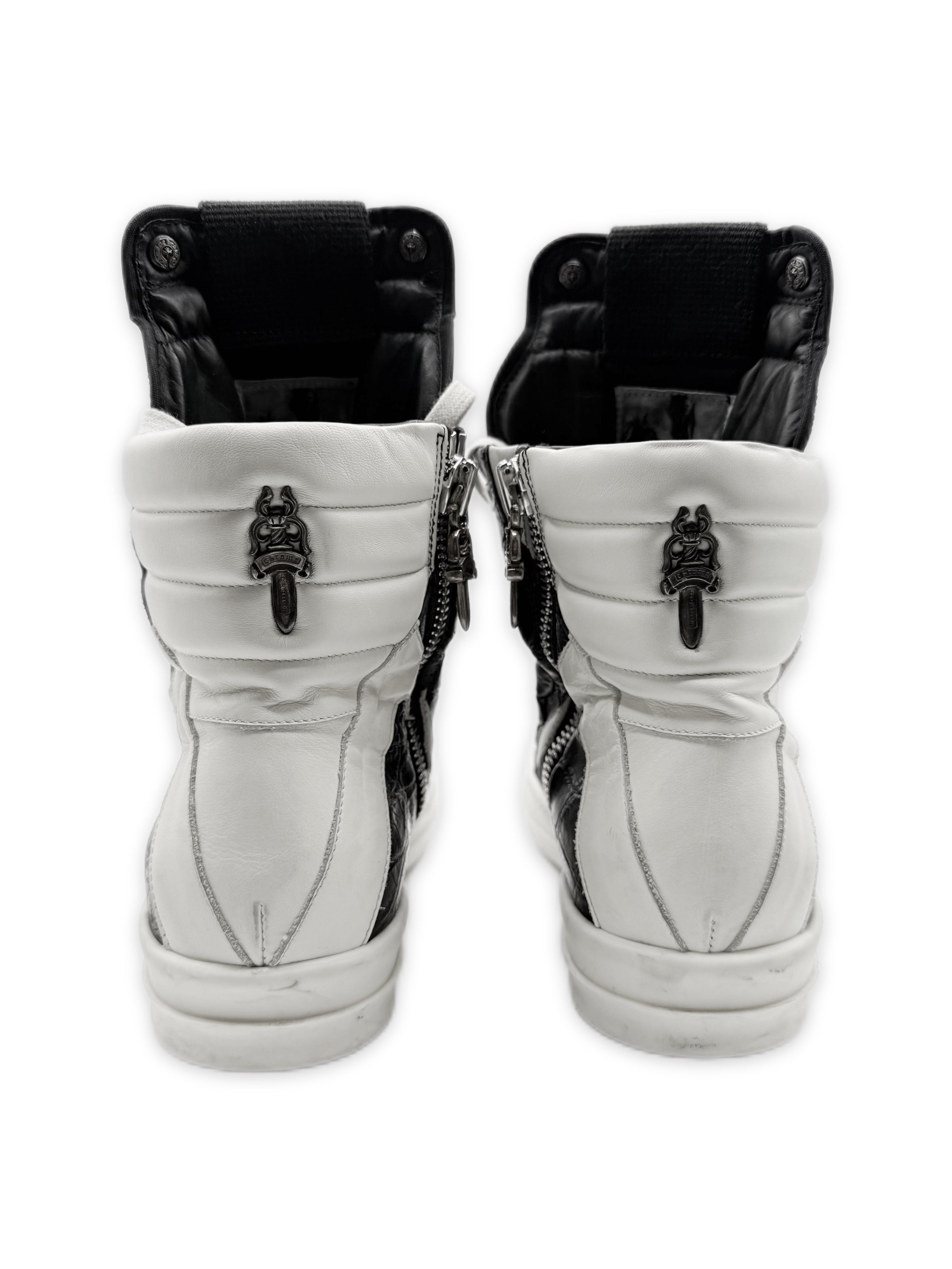 Chrome Hearts x Rick Owens 1/1 Crocodile Leather Geobasket Sneakersi