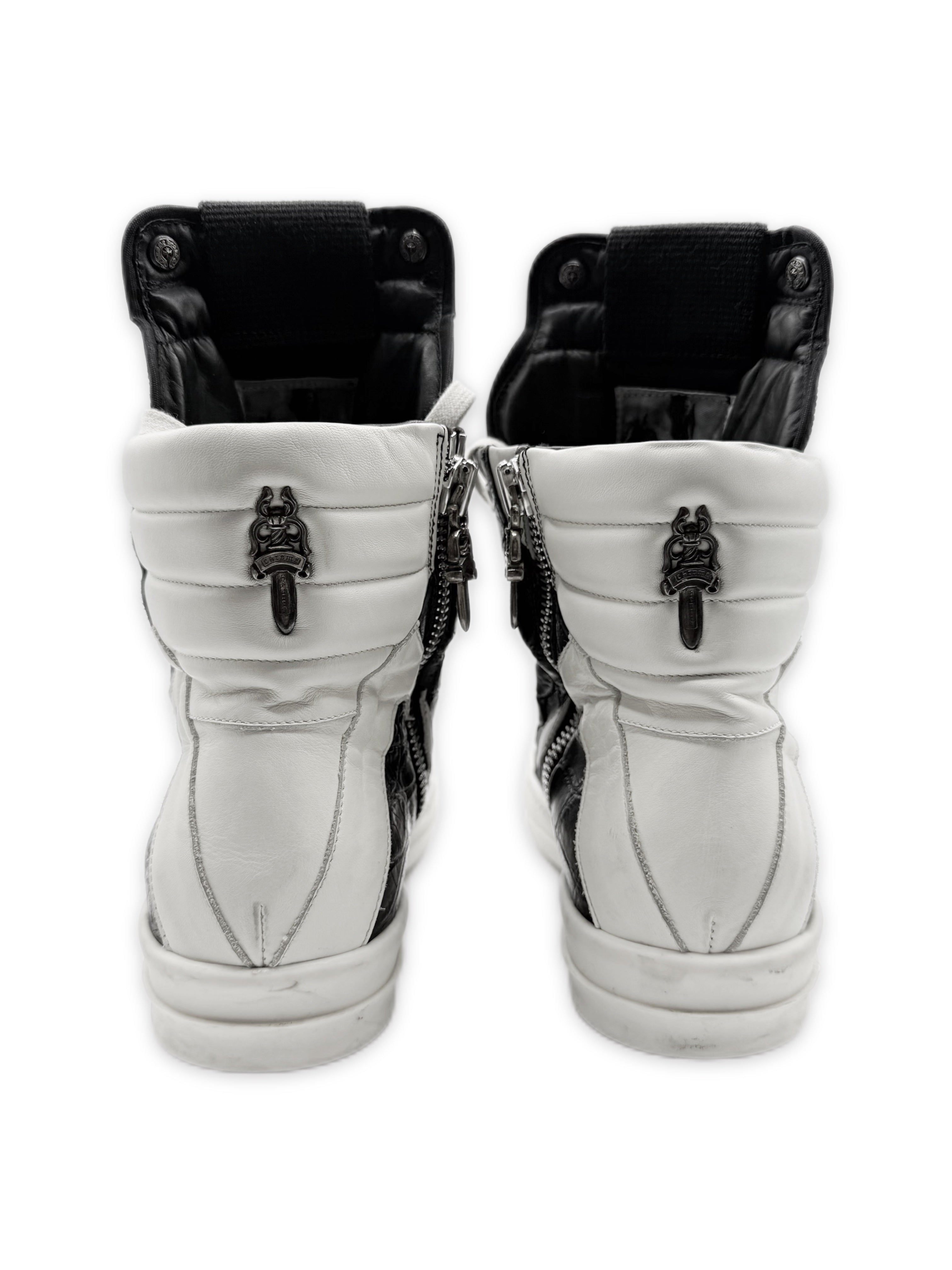 Chrome Hearts x Rick Owens 1/1 Crocodile Leather Geobasket Sneakersi