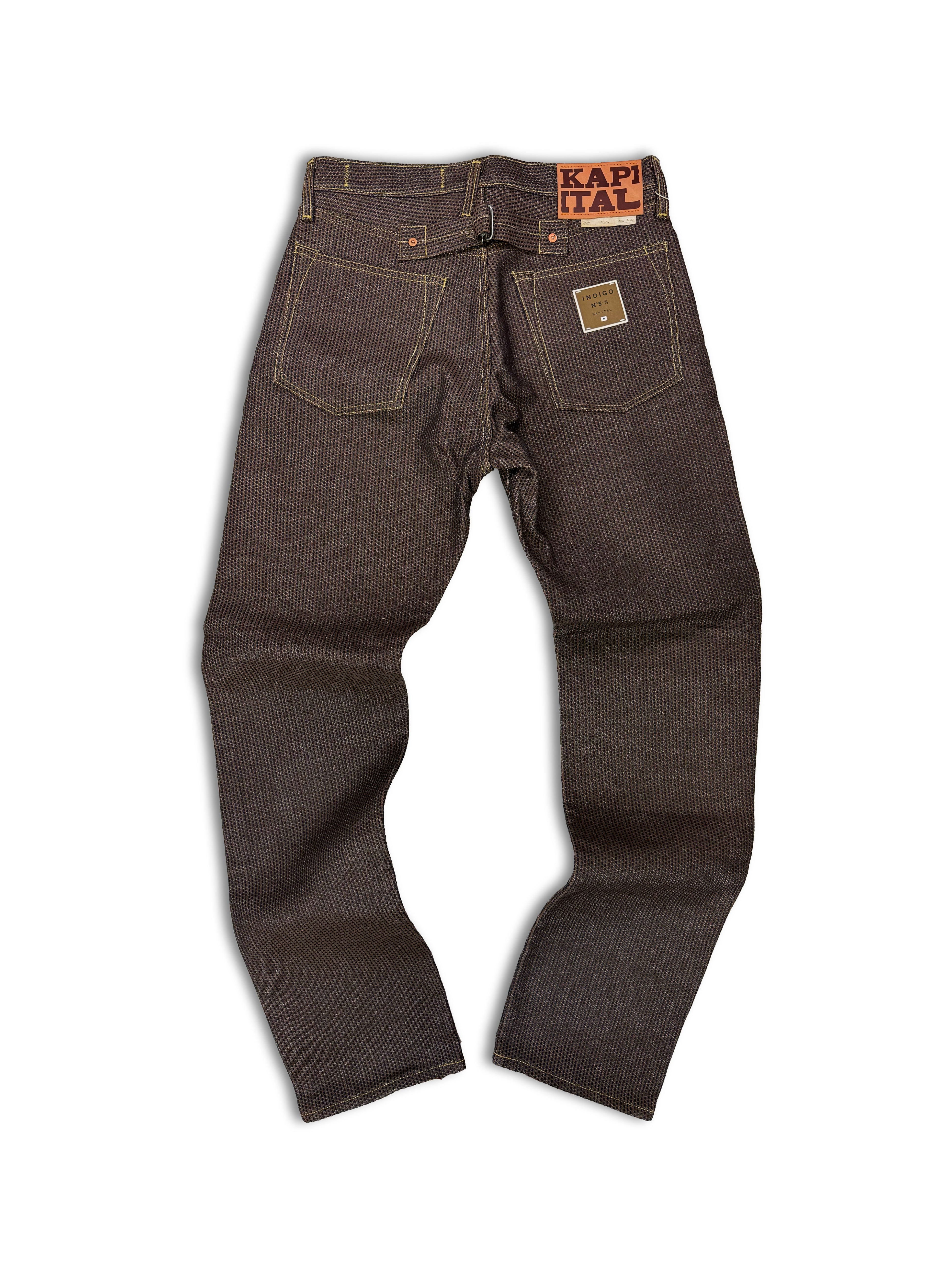 Kapital ‘Century’ Monkey Cisco Brown Boot Cut Heavy Weight Denim