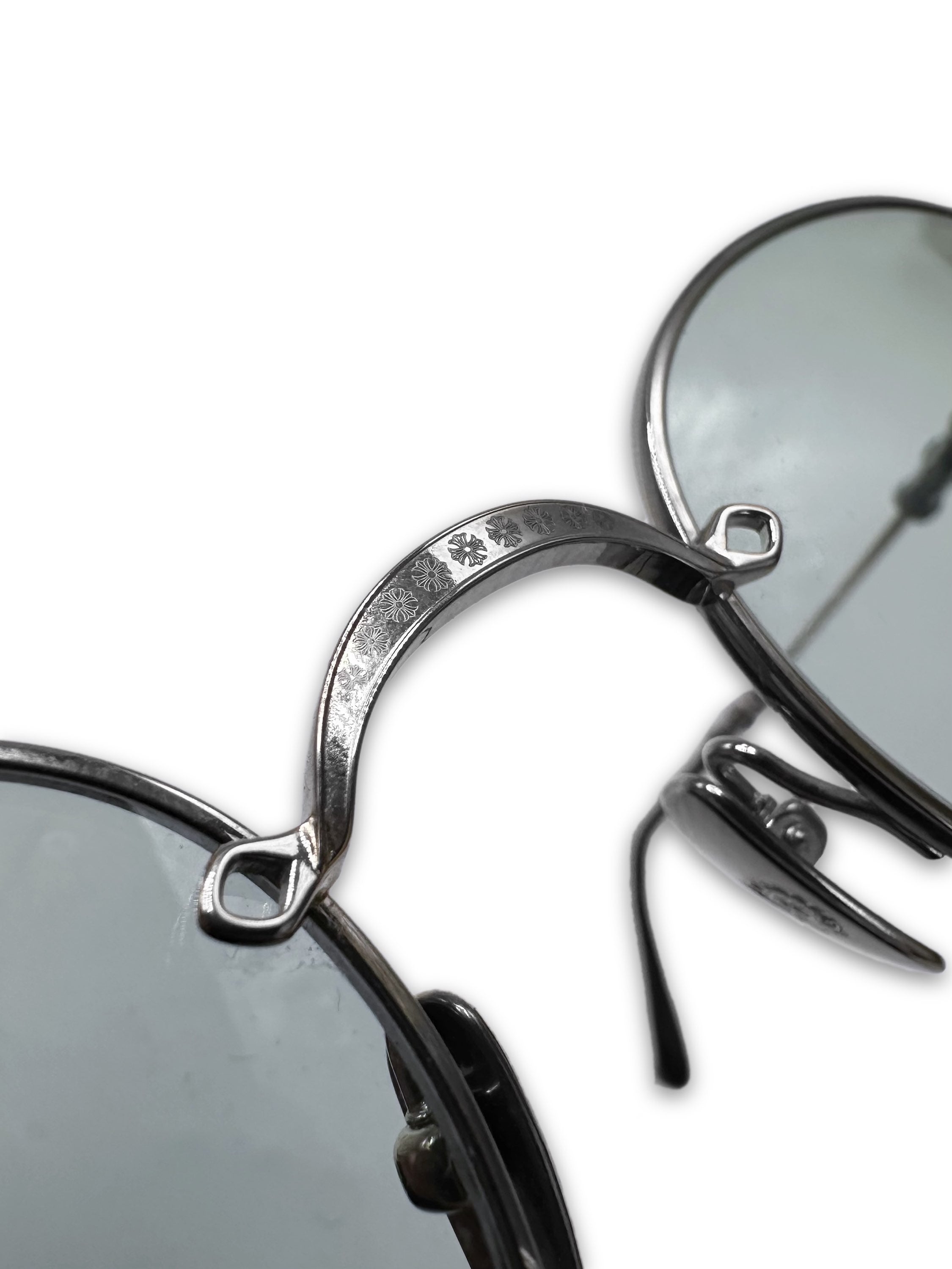 Chrome Hearts ‘Bubba’ .925 Silver Blue Tint Sunglasses