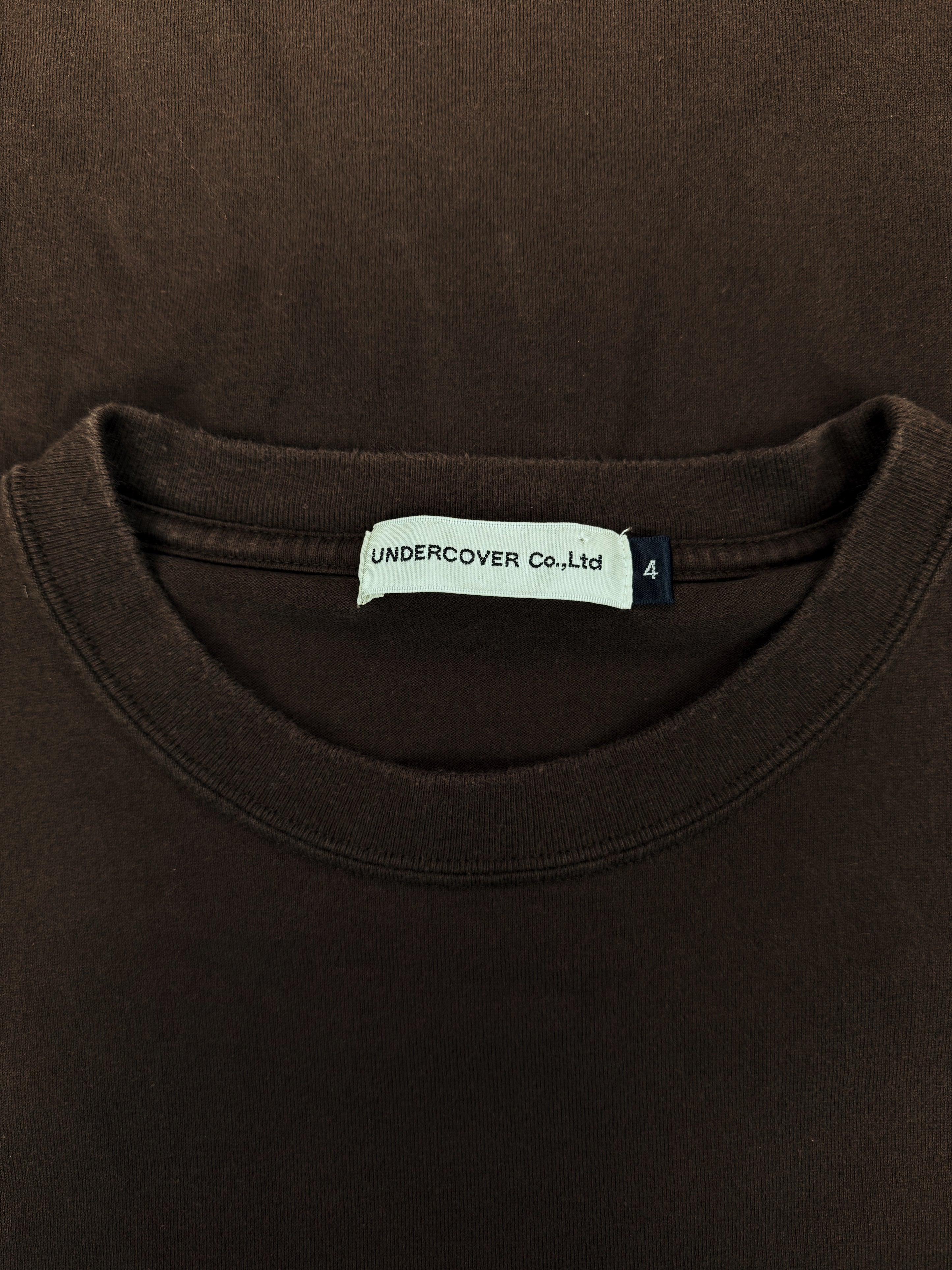 00s Undercover ‘Chaos’ Dark Brown Bold Graphic T-Shirt
