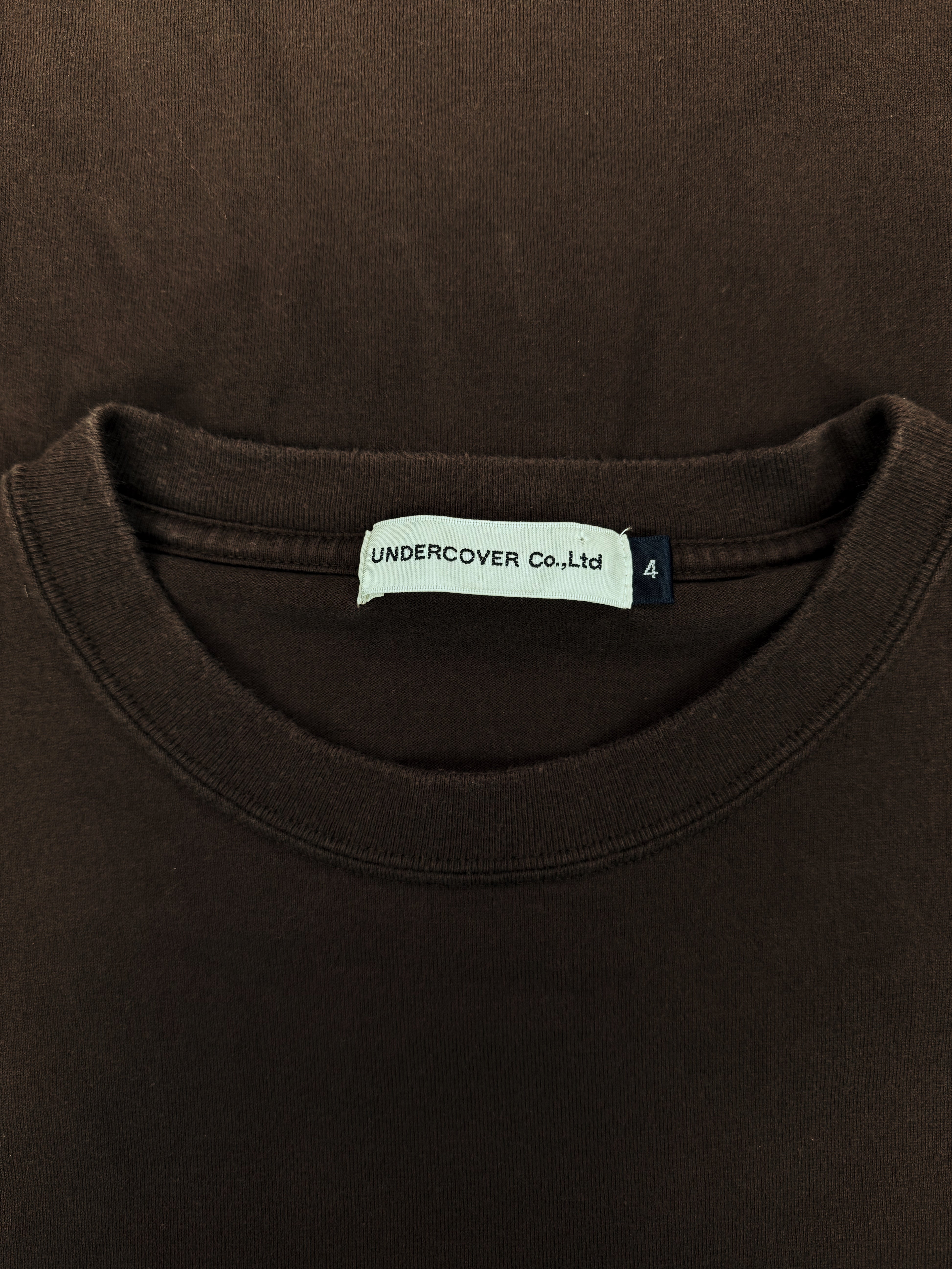 00s Undercover ‘Chaos’ Dark Brown Bold Graphic T-Shirt