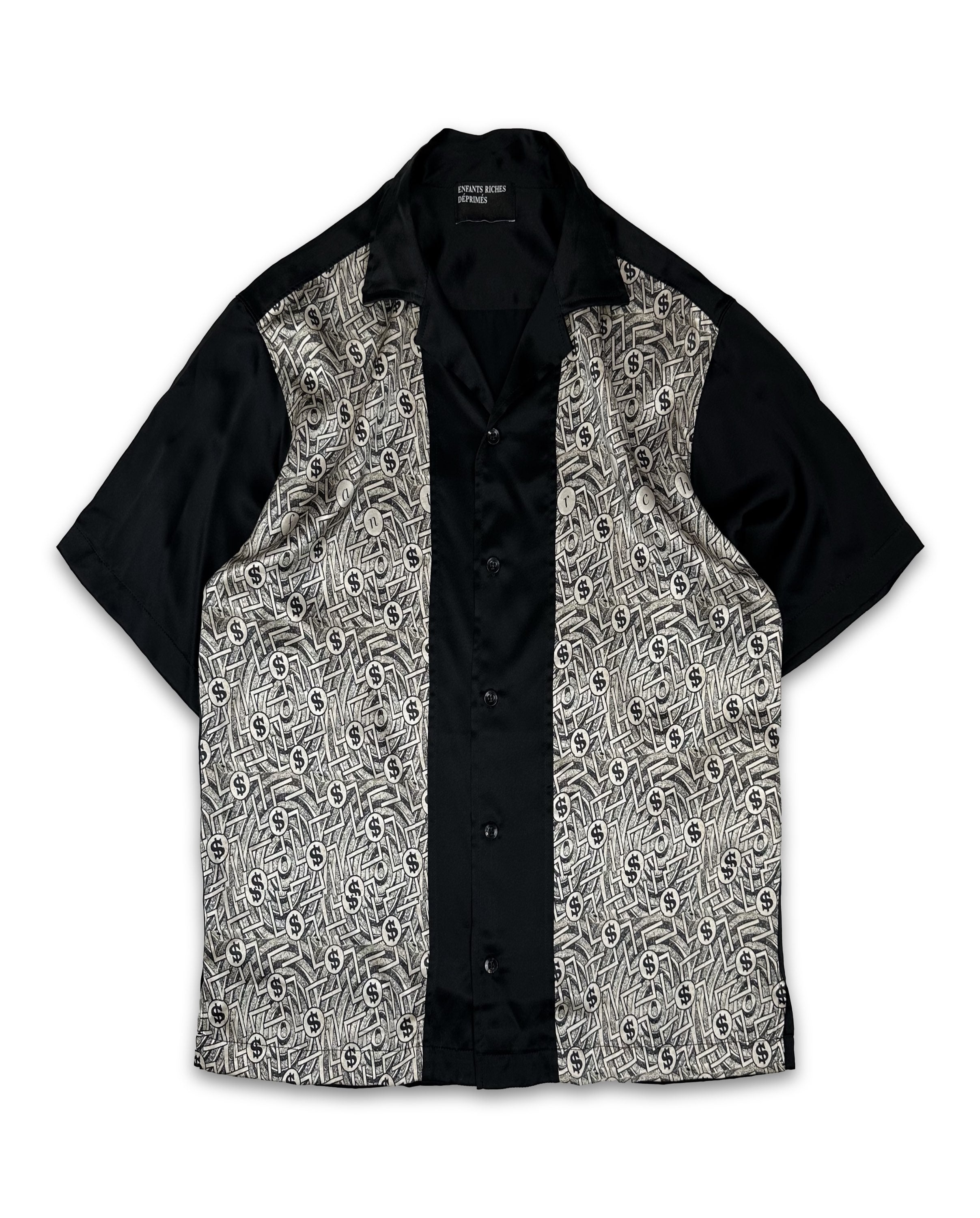 SS20 Enfants Riches Deprimes Silk ‘Capatilisme’ Graphic Collared Shirt