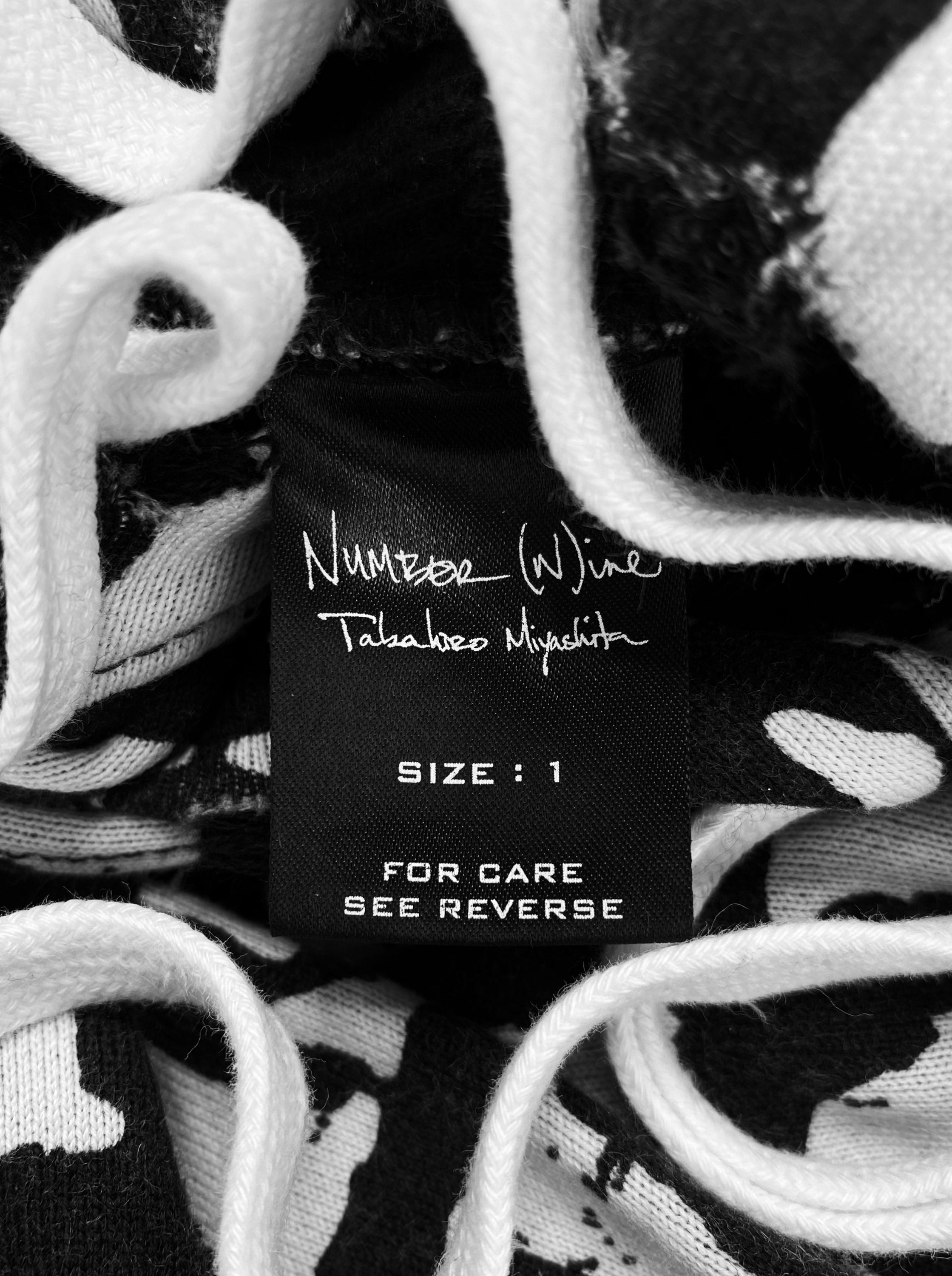 SS06 Number (N)ine ‘Fuck You!’ Full Print Script Hoodie