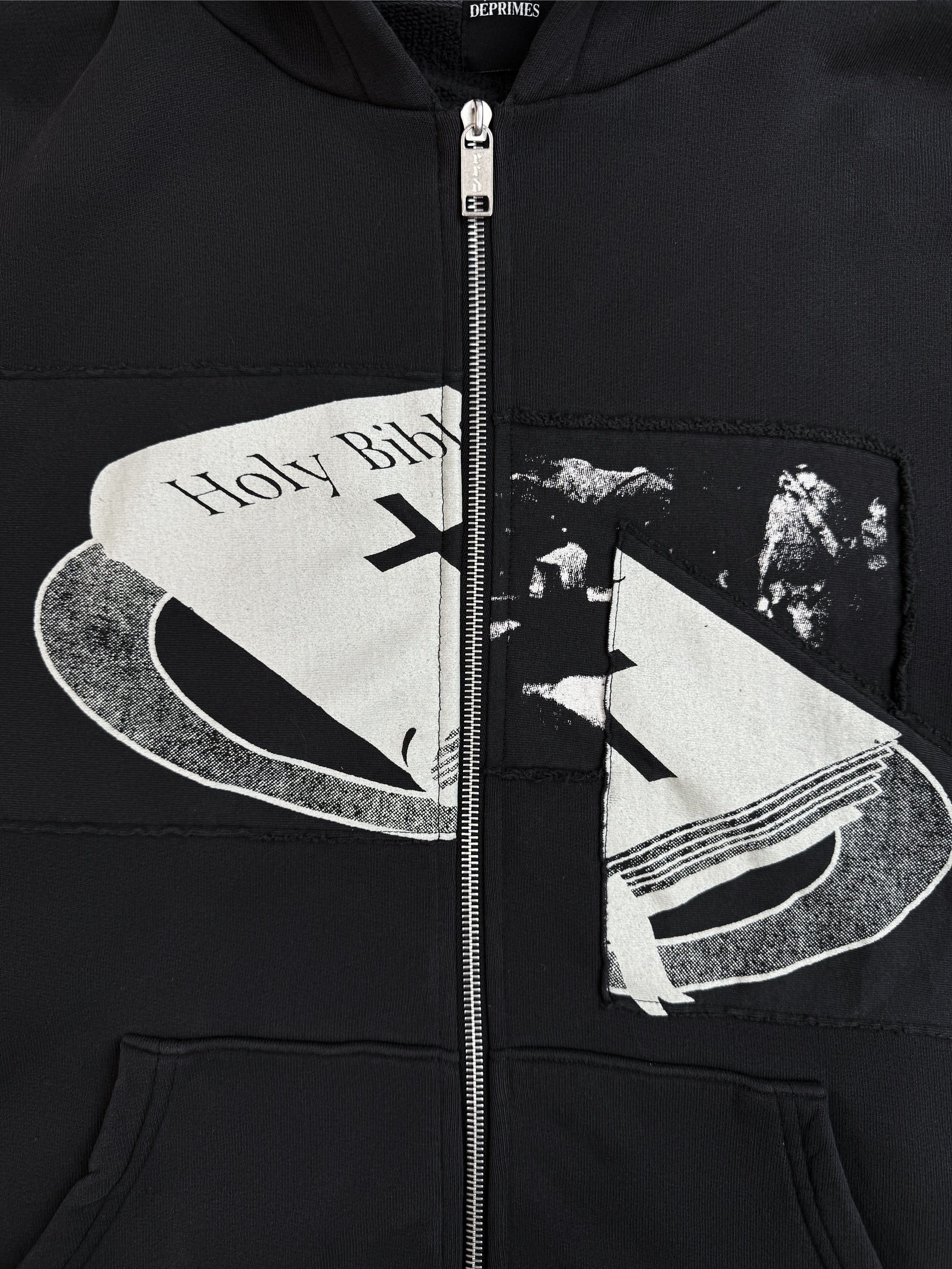 SS25 Enfants Riches Deprimes ‘Holy Bible’ Assemblage Zip-up Hoodie
