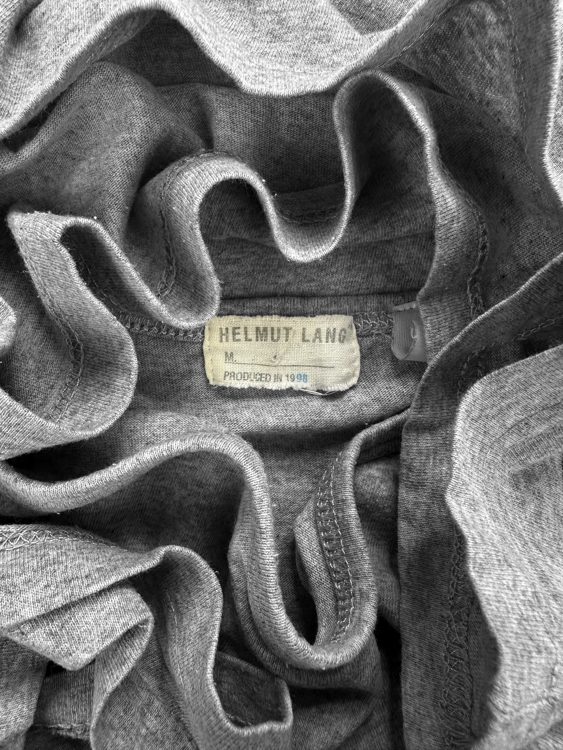 SS99 Helmut Lang ‘Cut Out’ Heather Grey T-Shirt