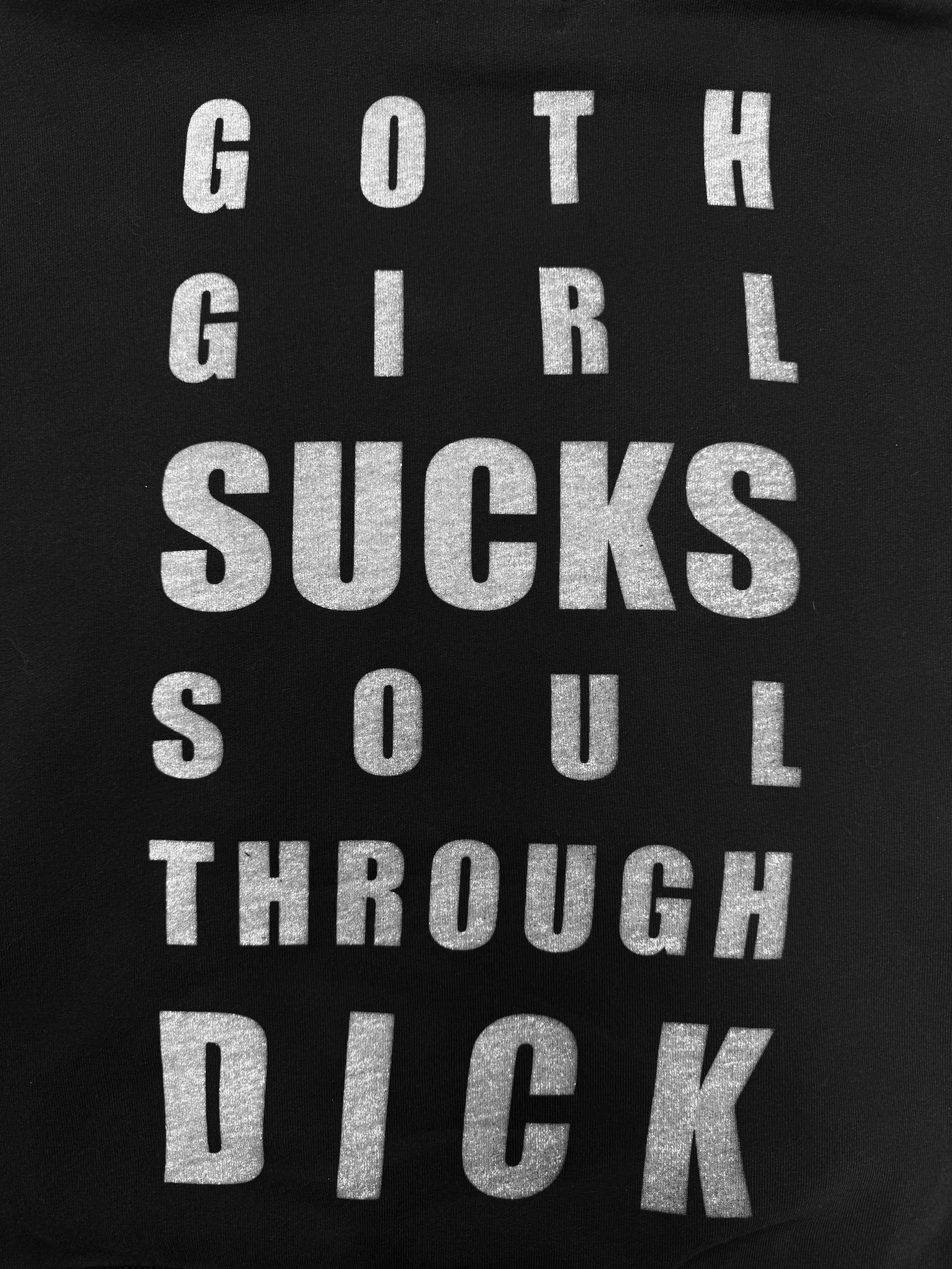 AW22 Enfants Riches Deprimes ‘Goth Girl Sucks Soul Through Dick’ Slogan Hoodie