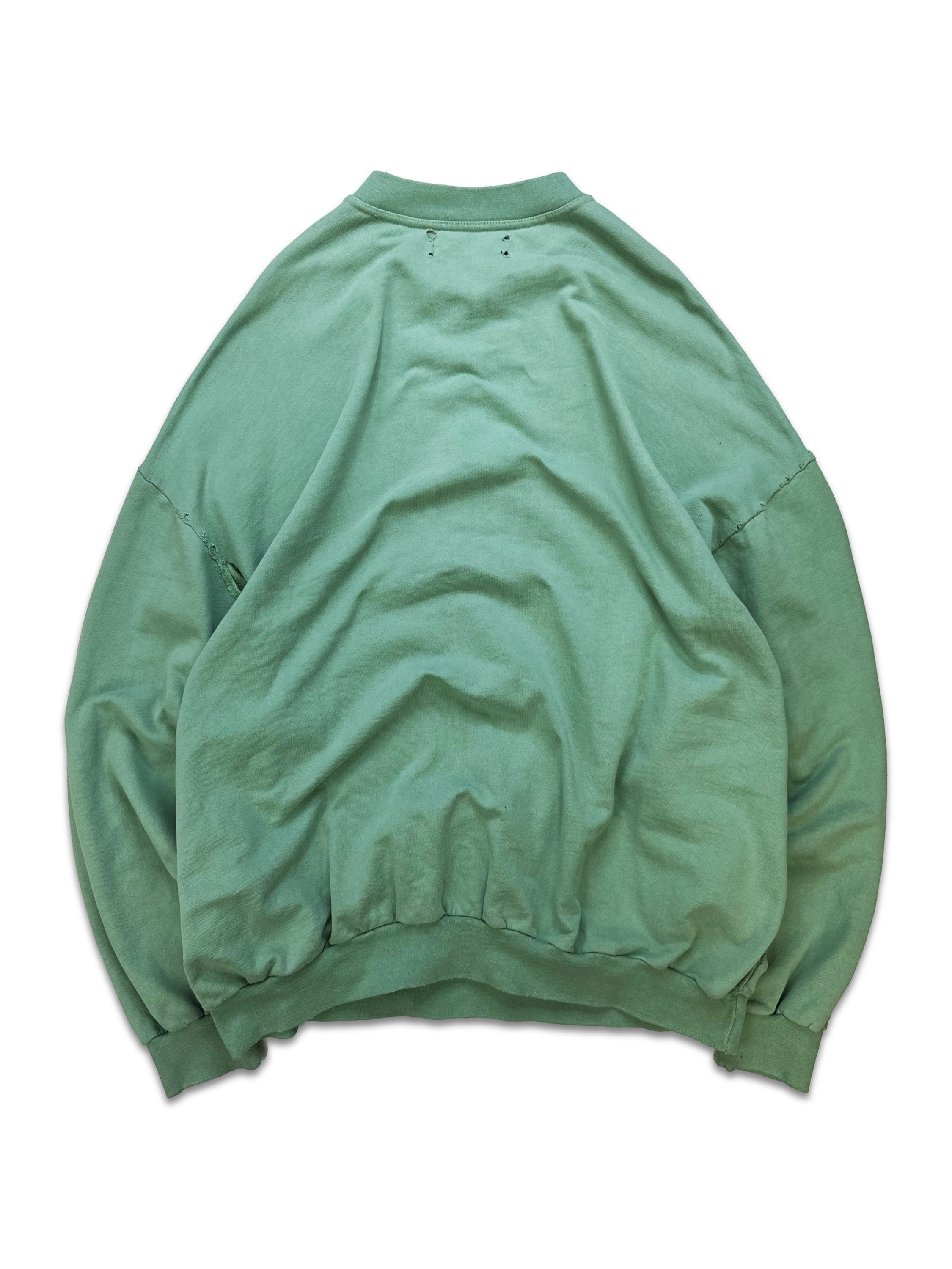 AW02 Raf Simons ‘Nebraska’ Mint Collegiate Logo Crewneck