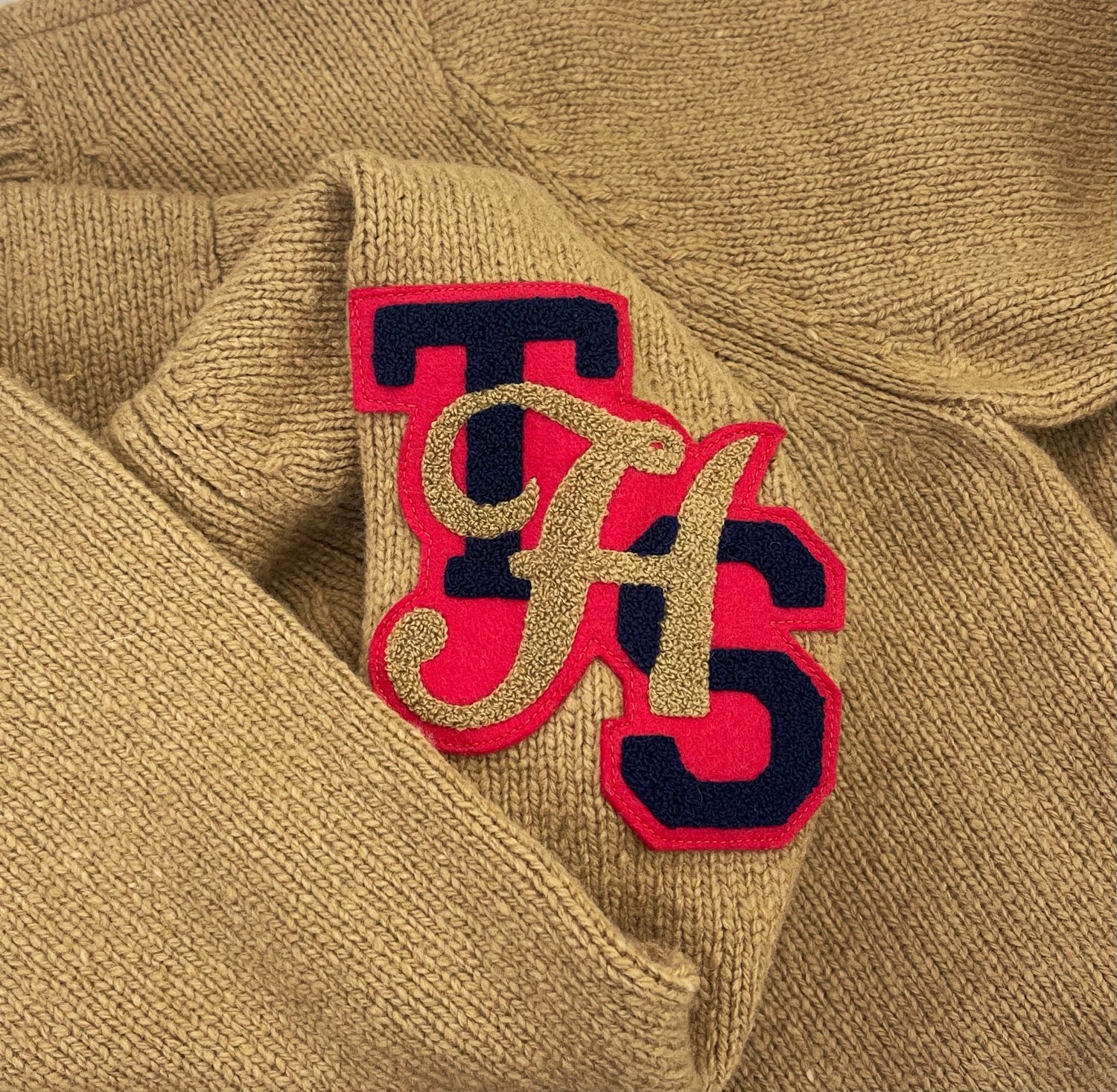 AW05 Number (N)ine “The High Streets” Chenille Patchwork Knitted Sweater