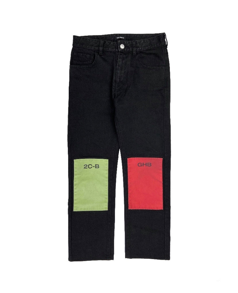 FW2018 Raf Simons ‘Drugs’ Patchwork 2-CB GHB Denim