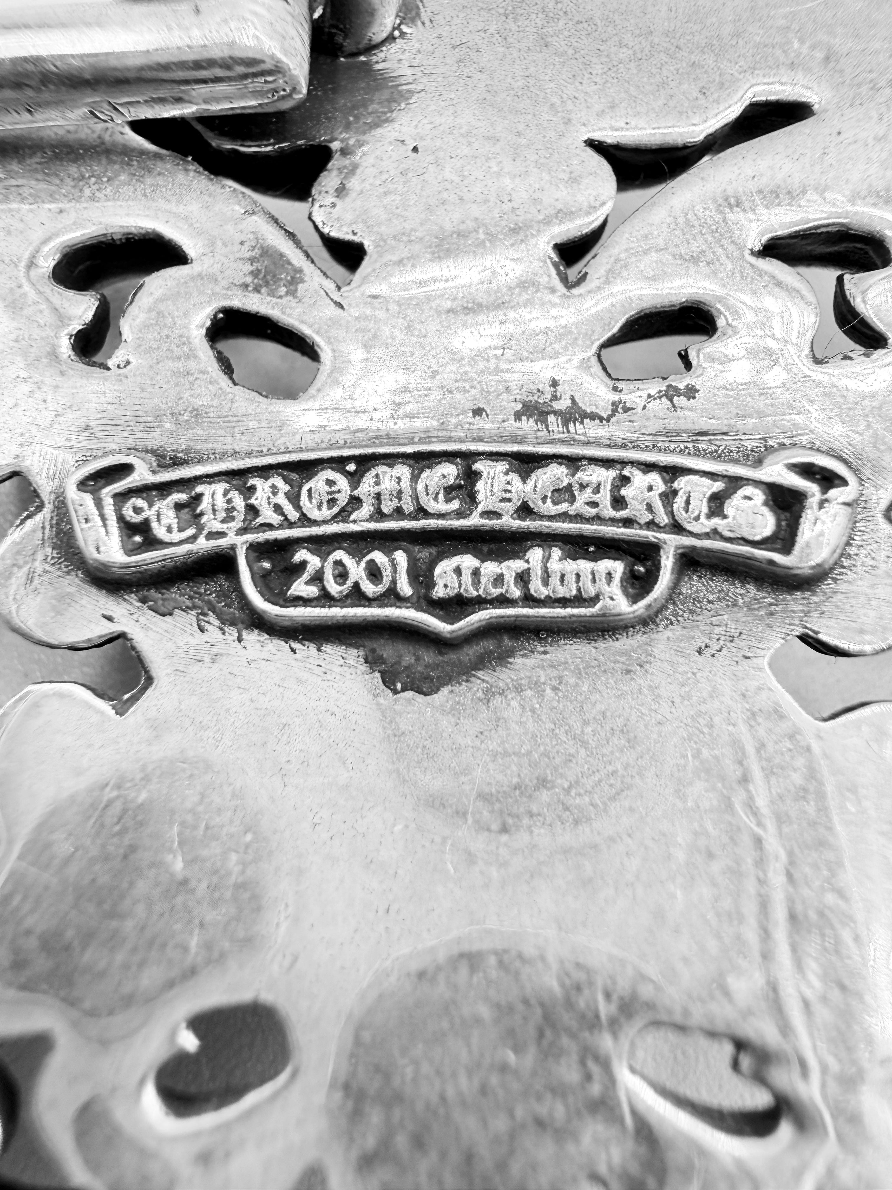 Chrome Hearts 6 Point Star .925 Silver Belt Buckle