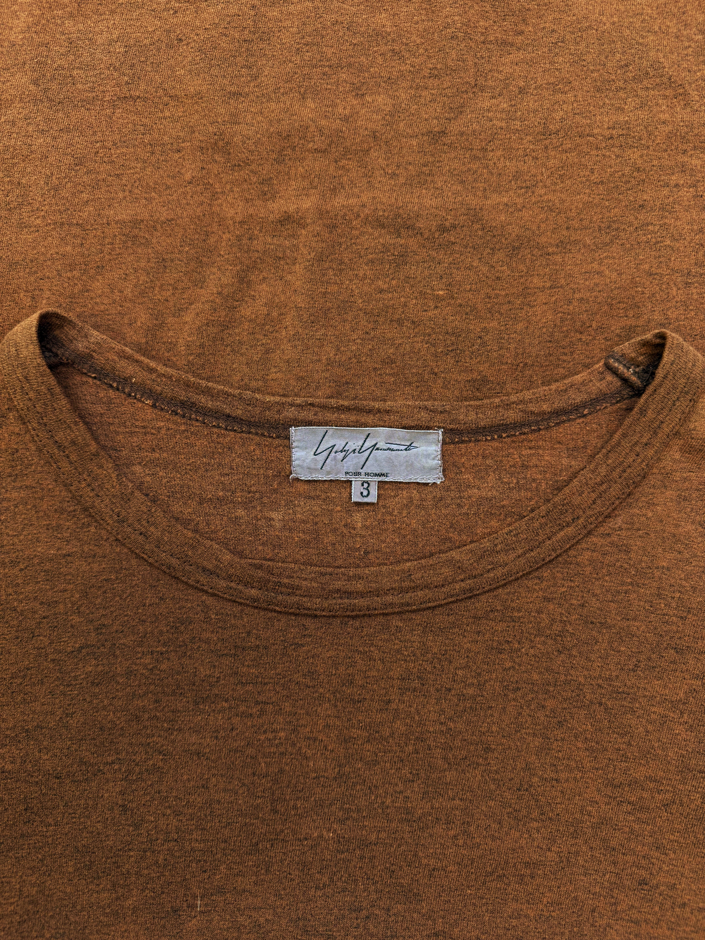 Yohji Yamamoto Pour Homme Burnt Orange Light Weight Long Sleeve