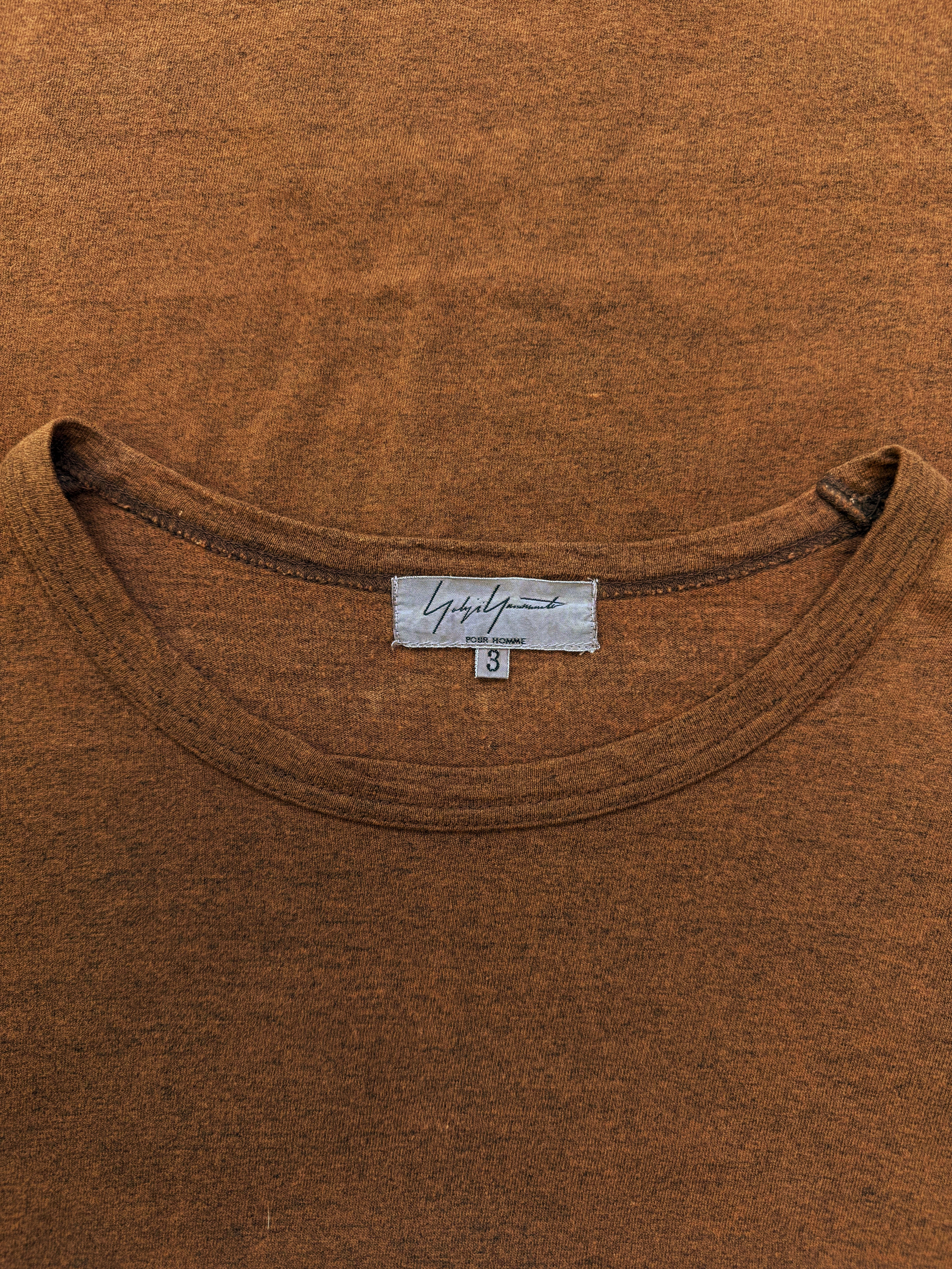 Yohji Yamamoto Pour Homme Burnt Orange Light Weight Long Sleeve