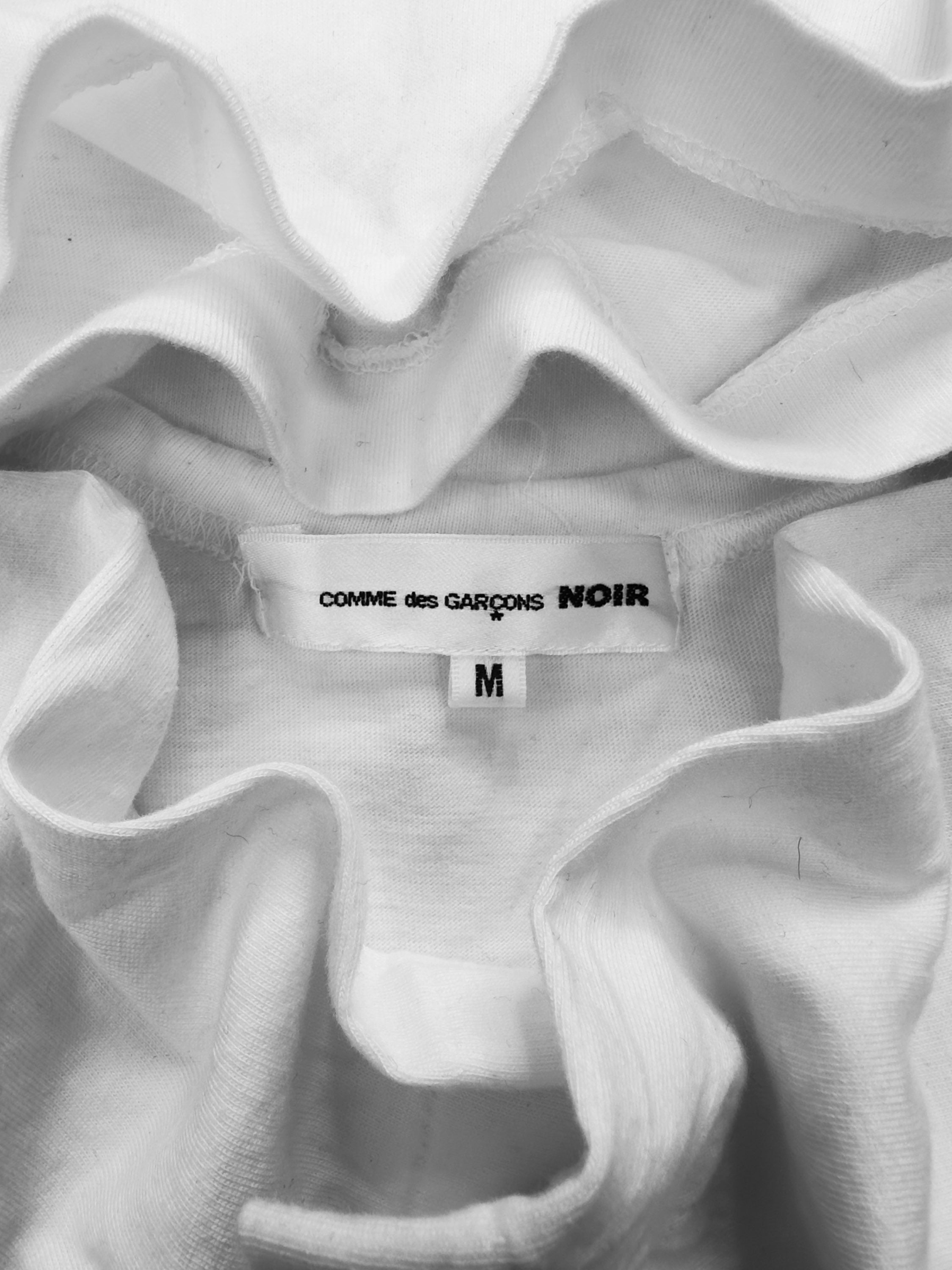 00s Comme des Garçons ‘Face’ Motif Negative Graphic T-Shirt