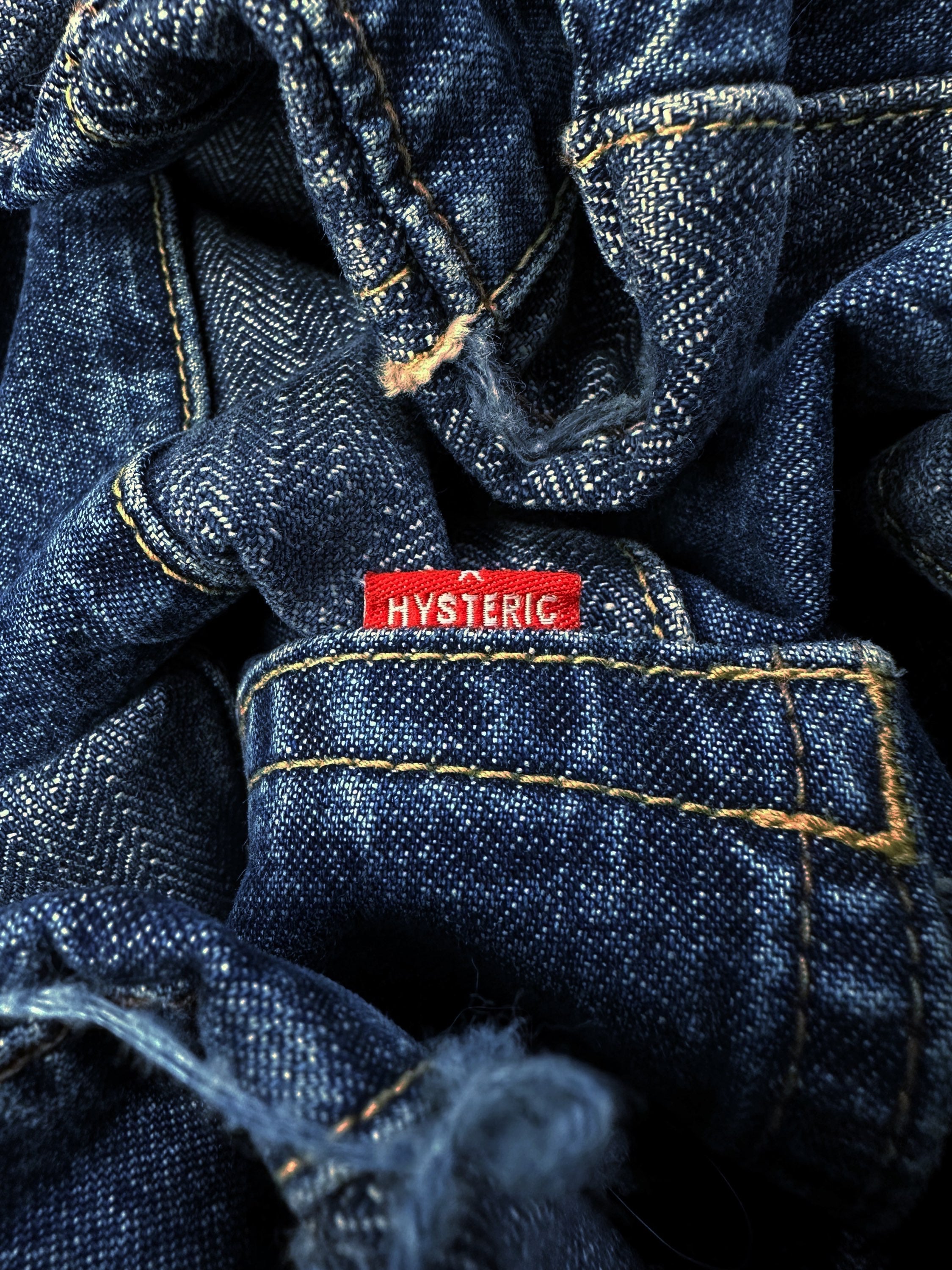 Hysteric Glamour ‘Hagi’ Distressed Patchwork Kinky Denim
