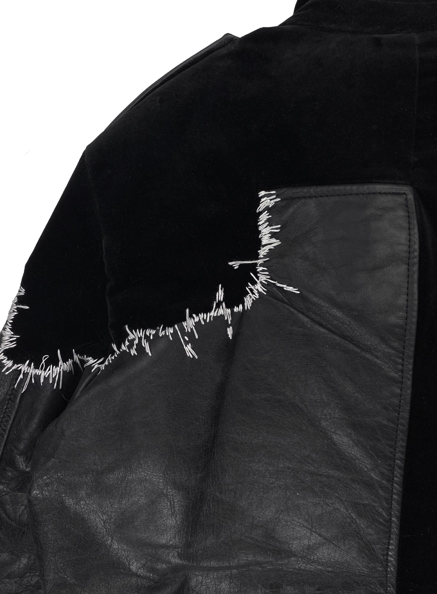 FW17 Haider Ackermann “Transgressive” Hybrid Leather Blazer