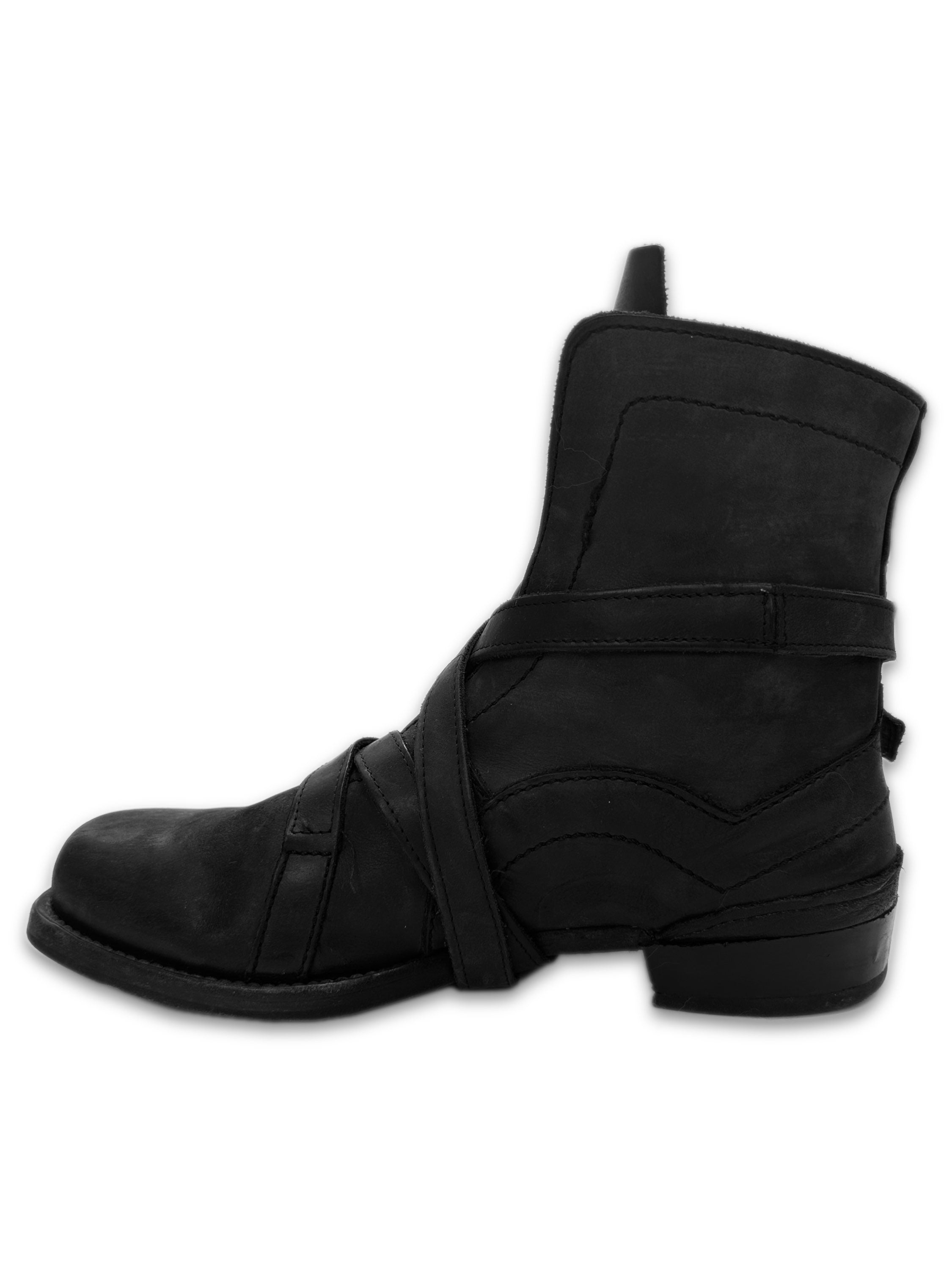 AW97 Dirk Bikkembergs ‘Belt’ Tornado Wrap Leather Boots