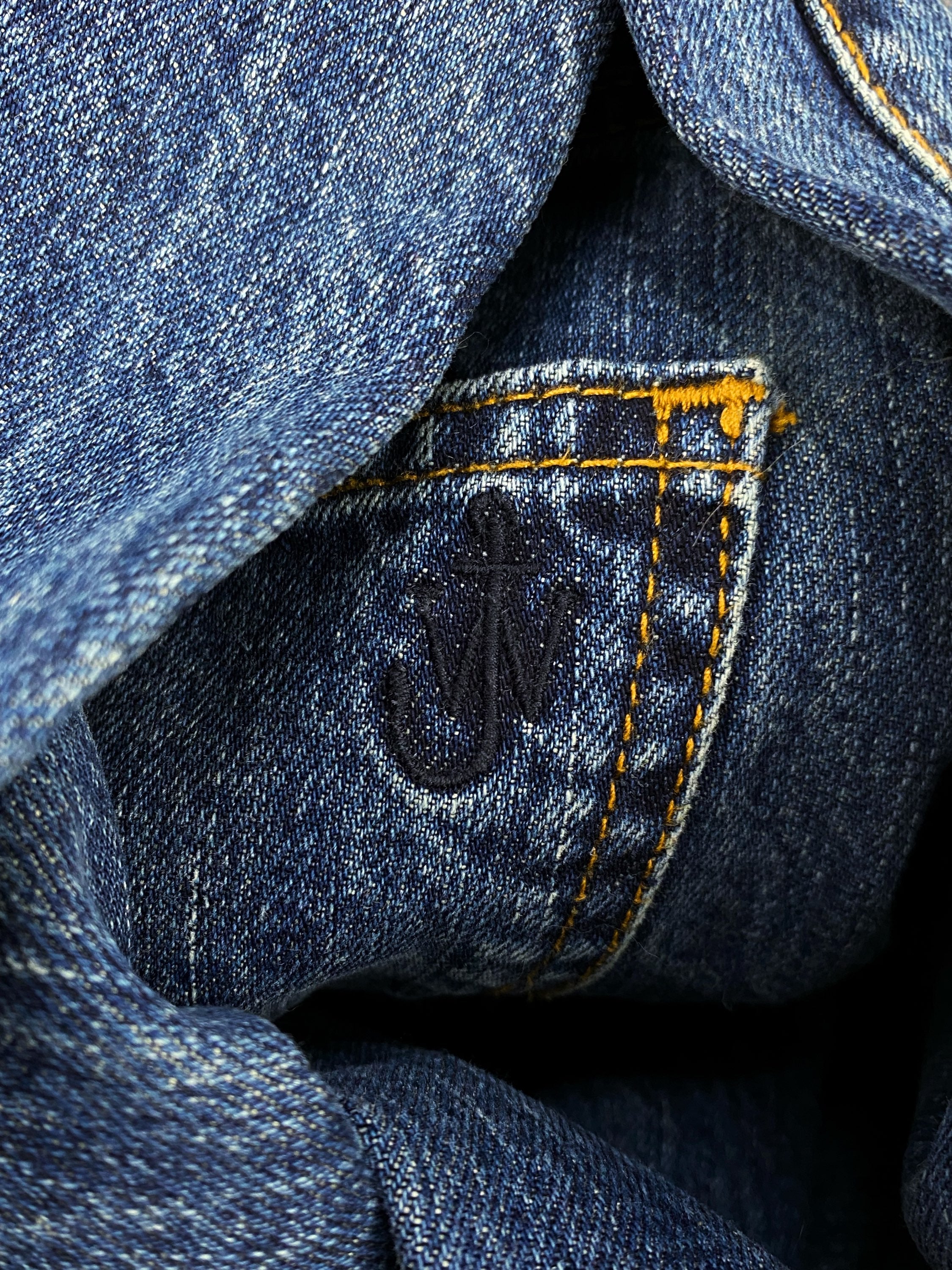 J.W. Anderson x Uniqlo Embroidered Dark Wash Indigo Denim