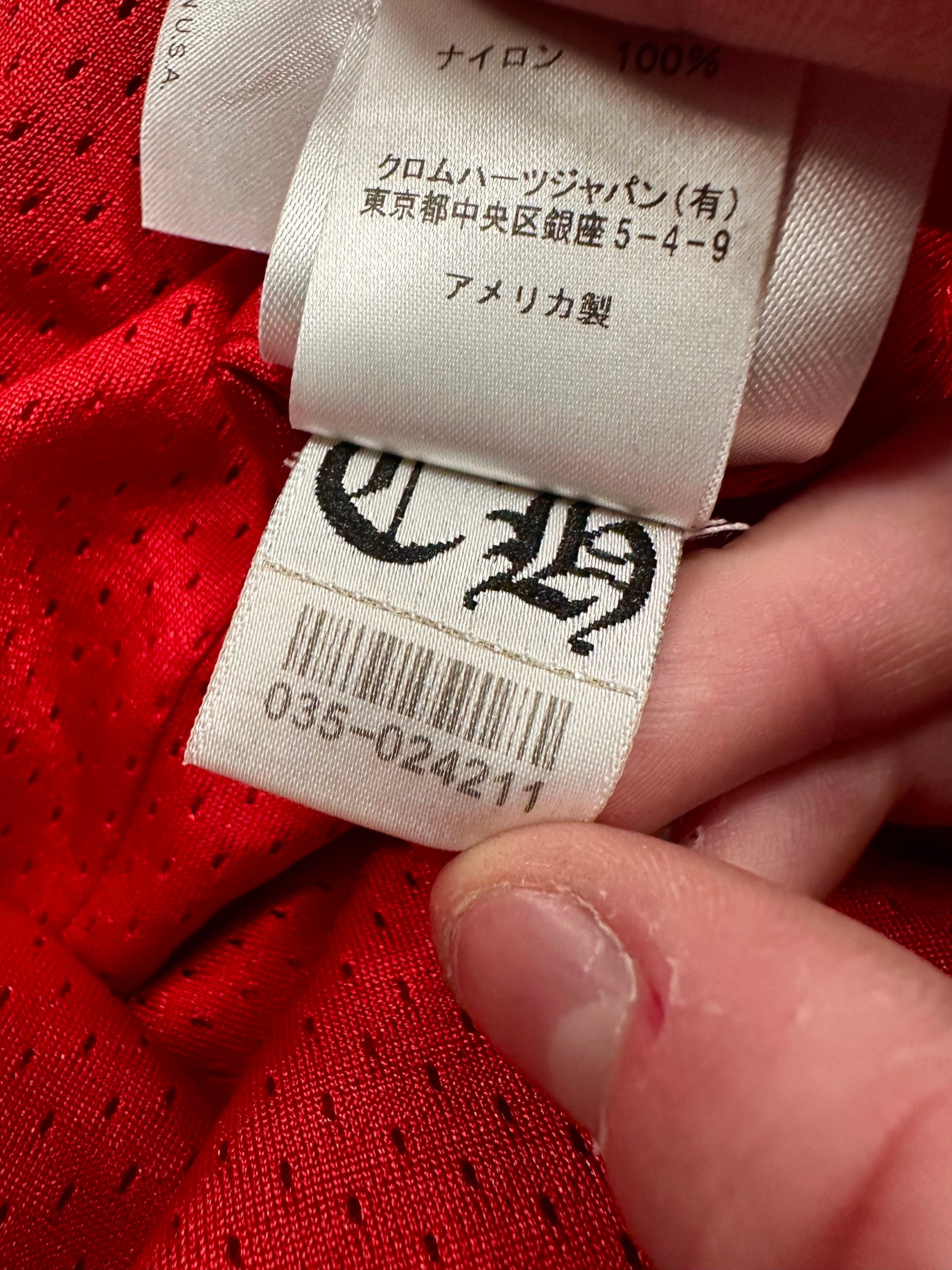 Chrome Hearts x Matty Boy ‘99 Team’ Red Logo Mesh Shorts