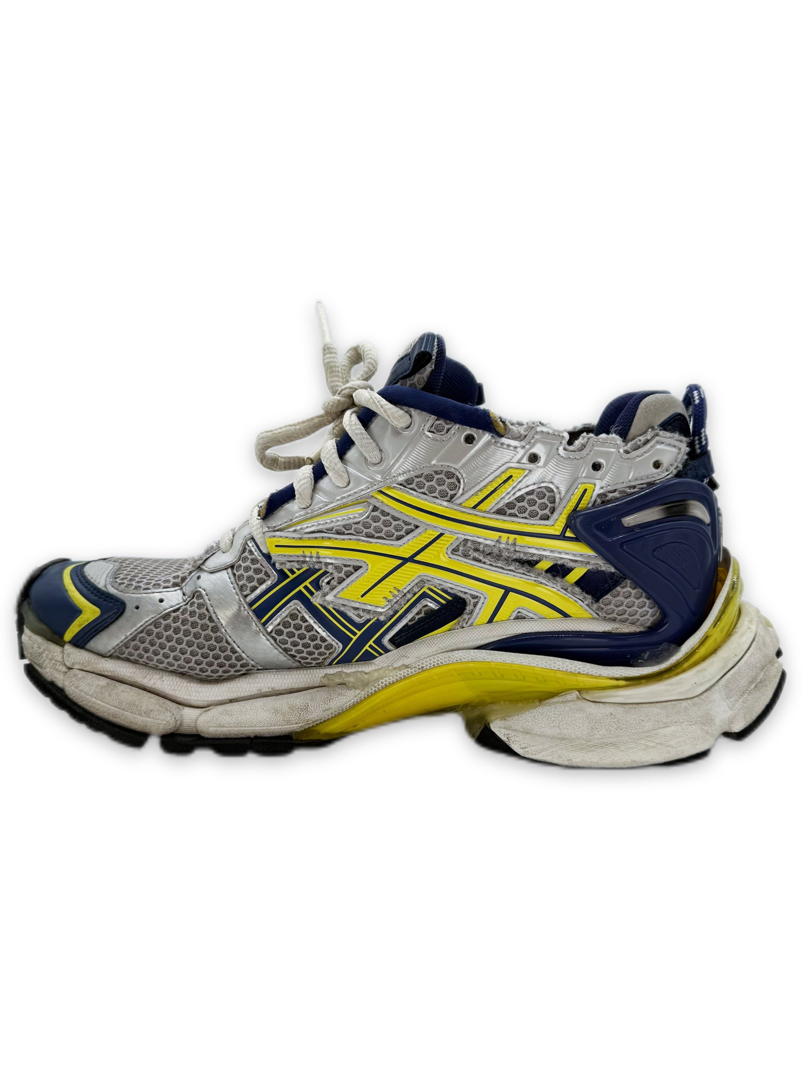 Balenciaga Mesh Runner Blue / Yellow Low-top Sneakers