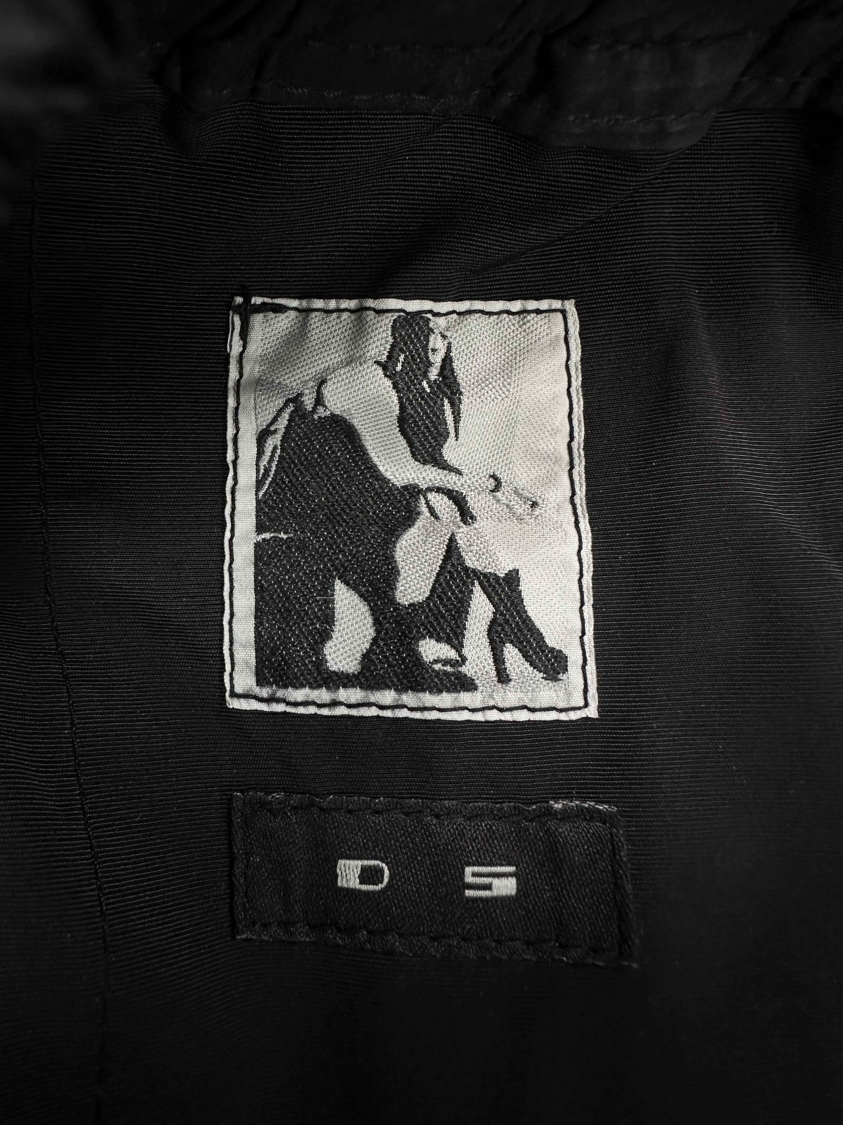 SS16 Rick Owens ‘Creatch’ Medium Weight Black Cargo Pants