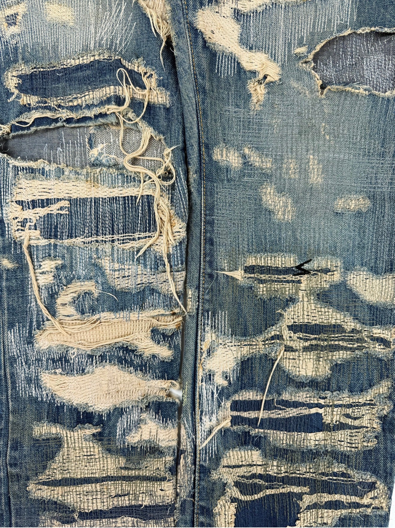 AW05 Undercover 85 ‘Arts & Crafts’ Blue Unaltered Denim Jeans