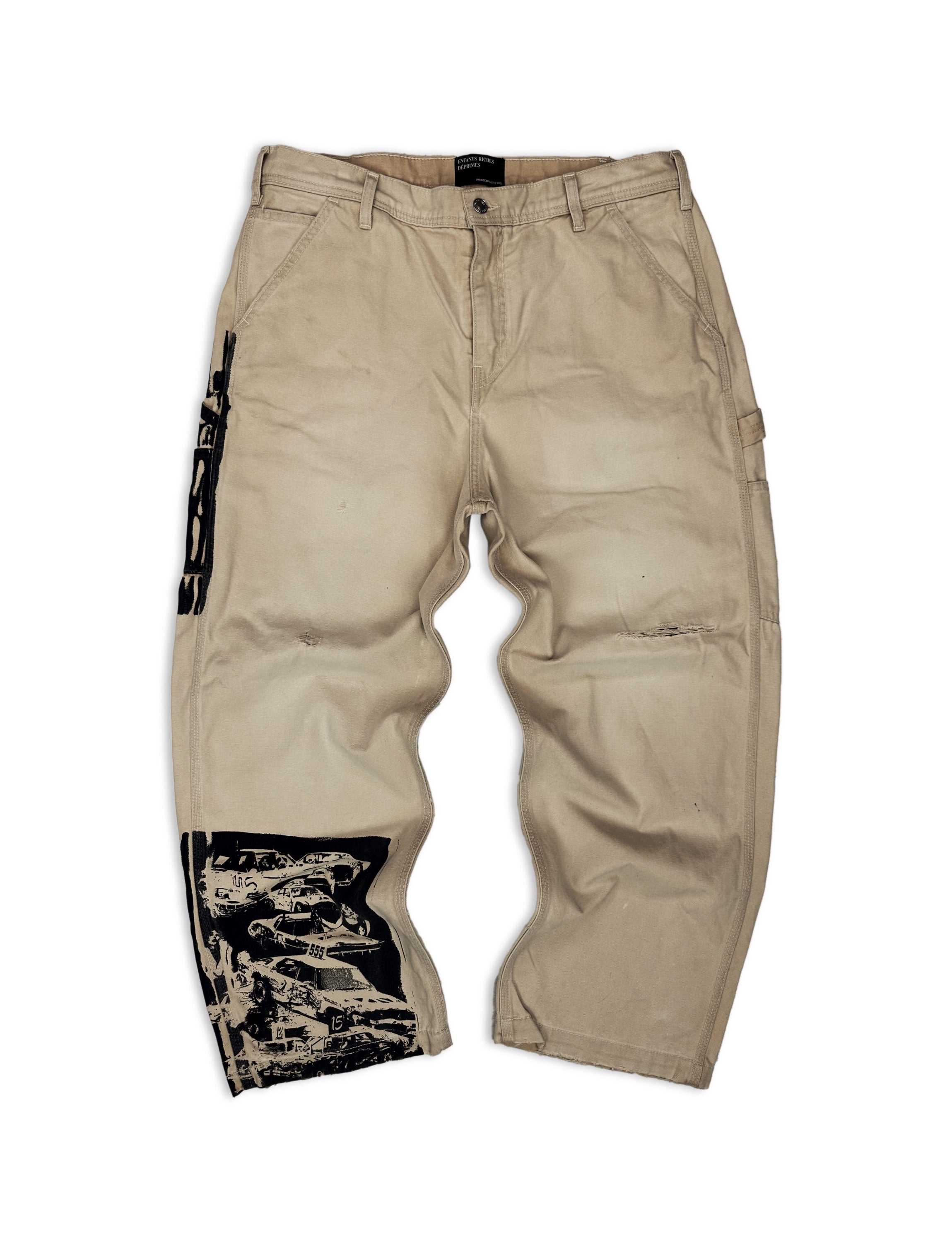 SS23 Enfants Riches Deprimes ‘Crash’ Beige Carpenter Pants