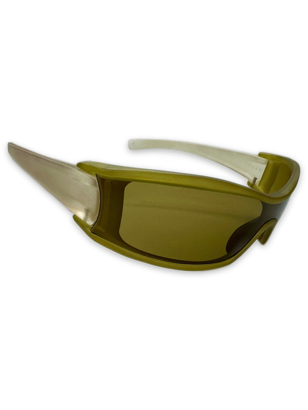 00s Prada Sport Olive Green Transparent Sunglasses