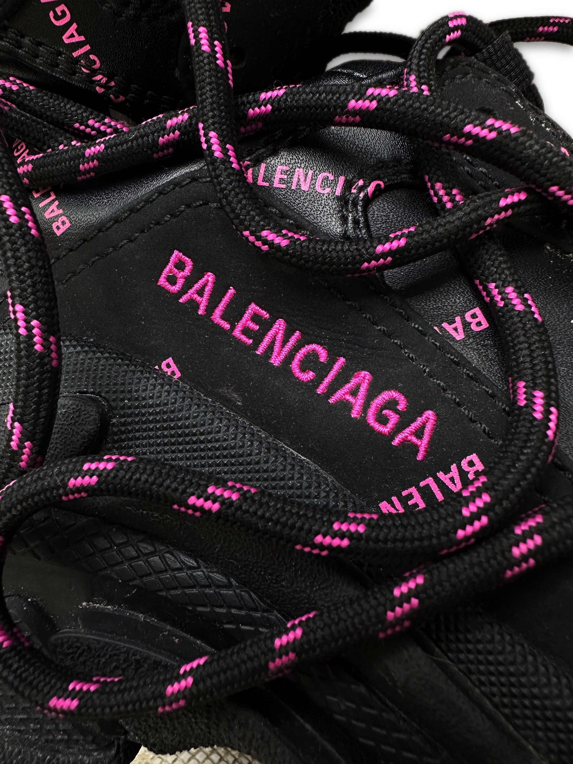 Balenciaga ‘Triple S’ Two Tone Monogram Chunky Sneakers