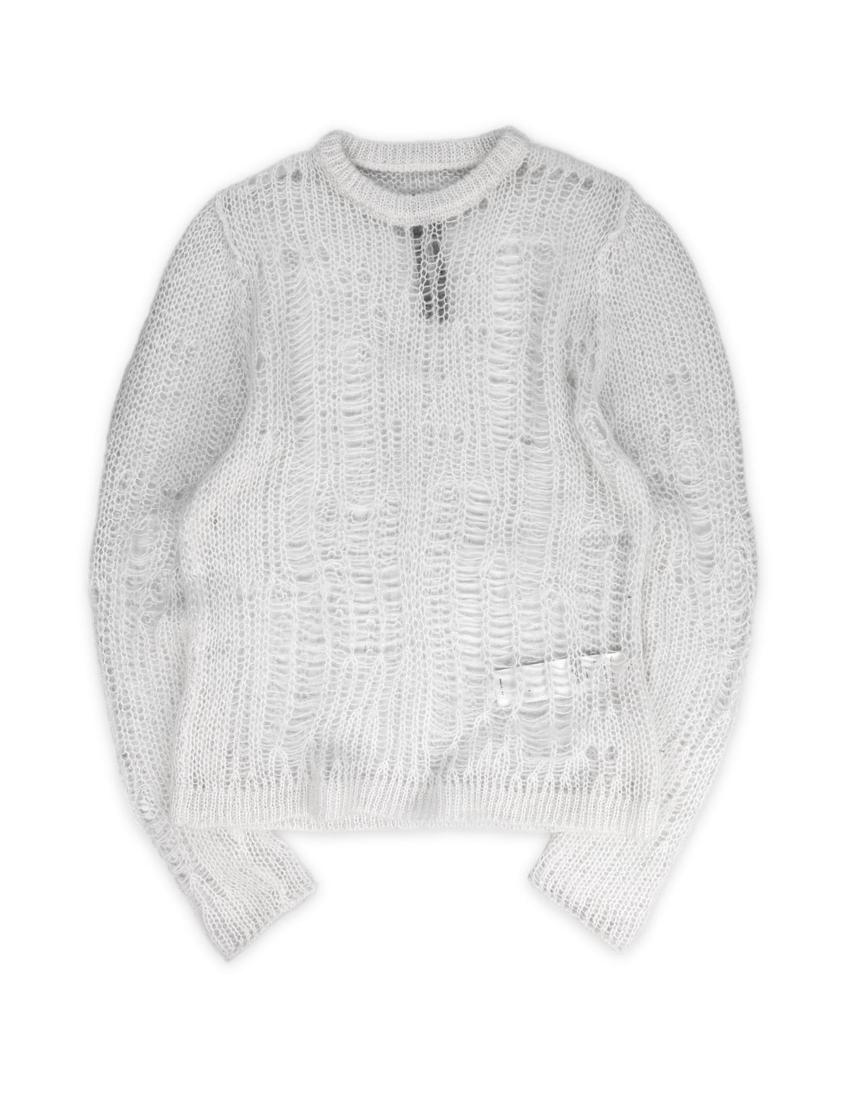 SS22 Rick Owens ‘Fogachine’ Loose Gauge Mohair Knit Sweater