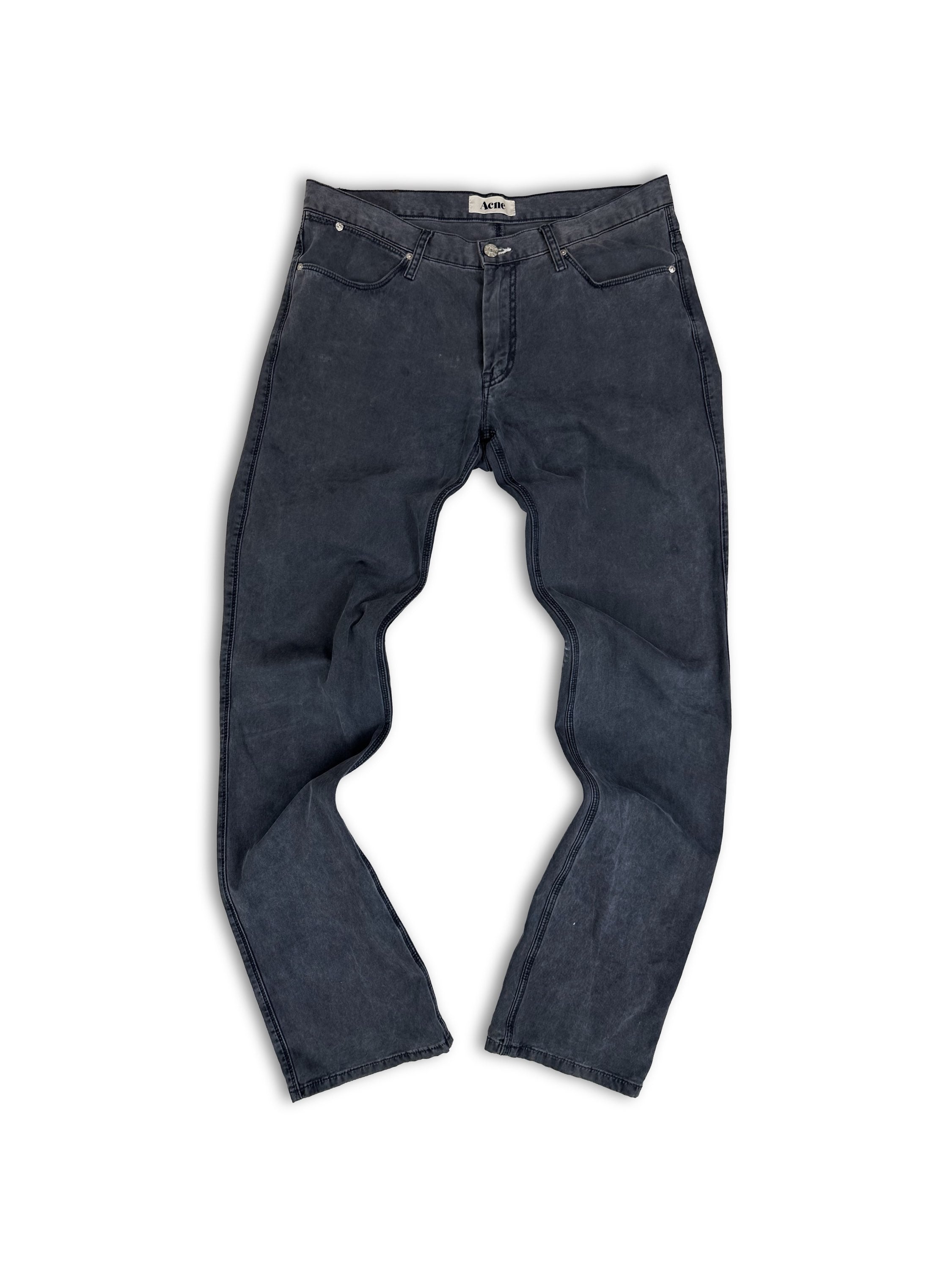 00s Acne Studios Blue Wash Metal Rivet Pants