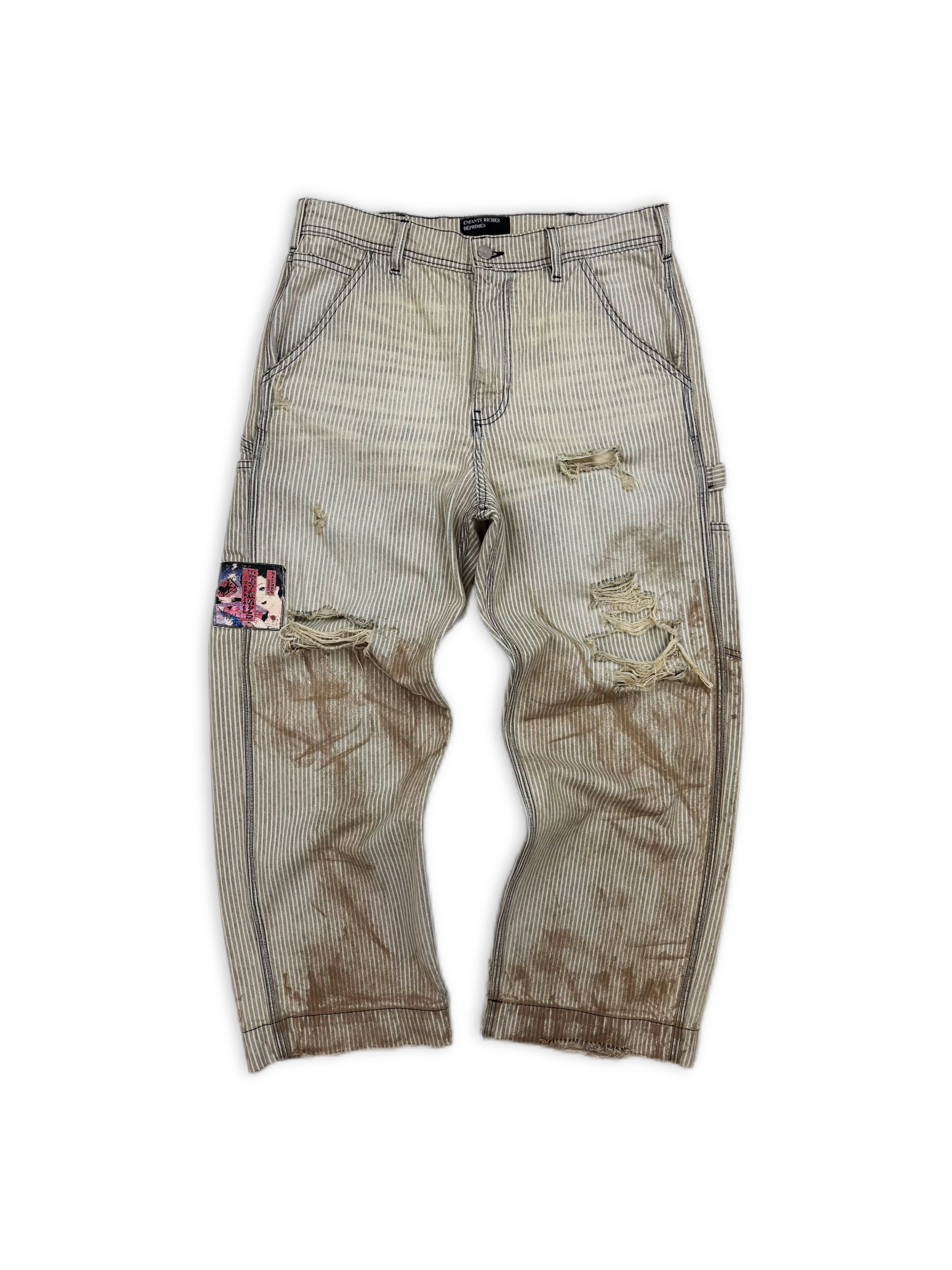 SS24 Enfants Riches Deprimes Hickory ‘Shuji’ Logging Striped Carpenter Pants