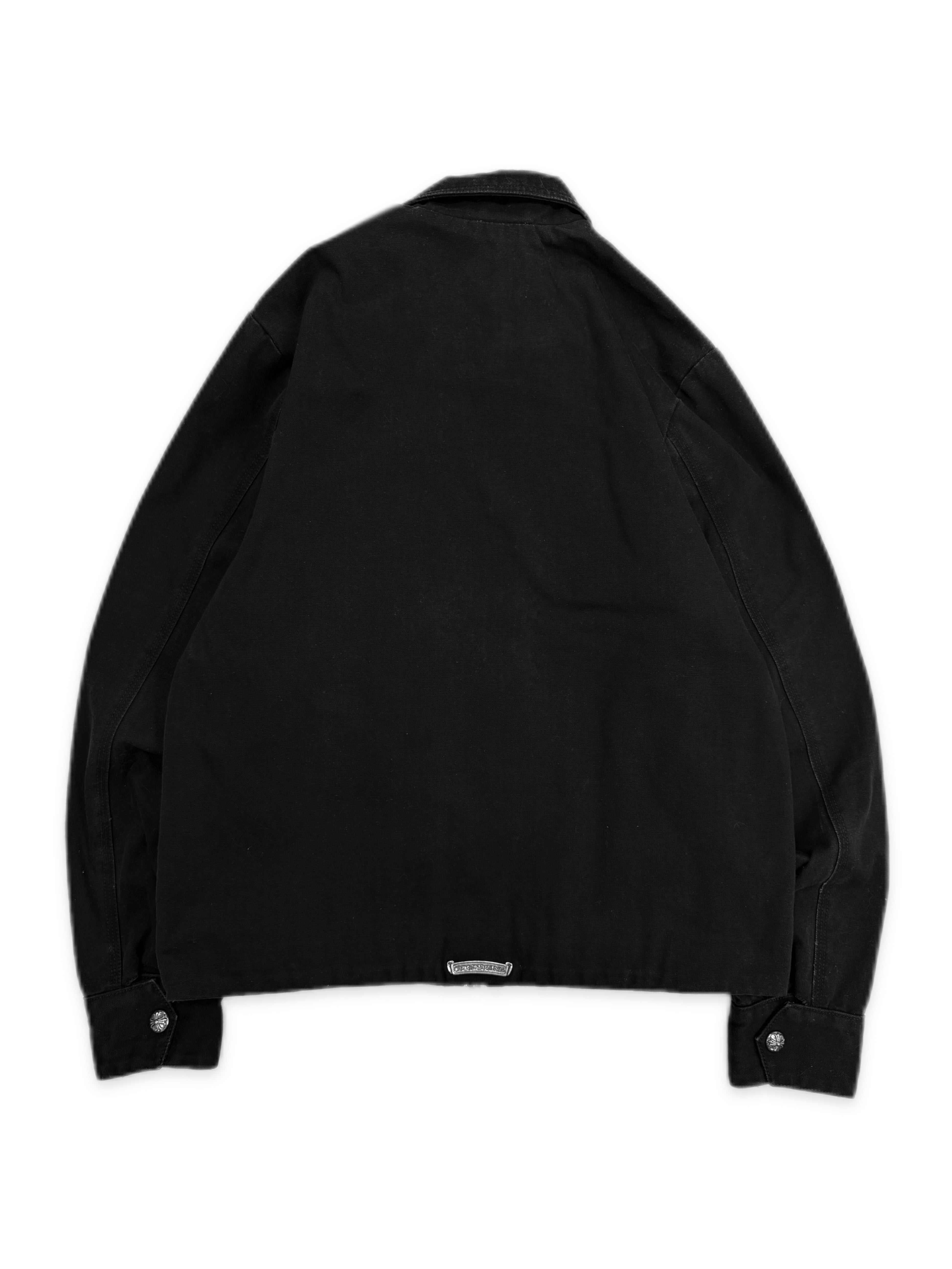 Chrome Hearts ‘Street Meat’ Black Dagger Zip Canvas Work Jacket