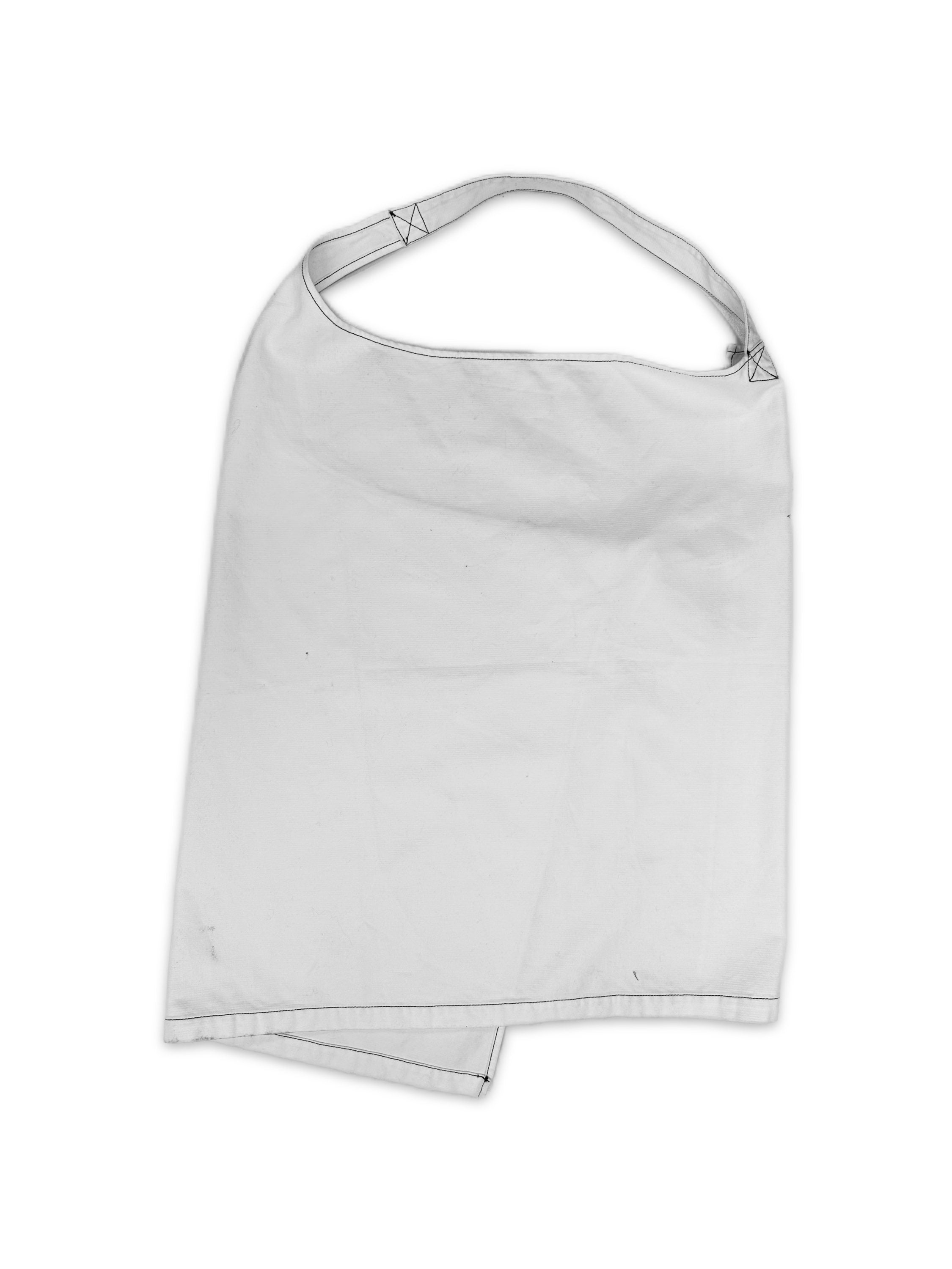 SS99 Maison Margiela White ‘Side Tie’ Apron Dress