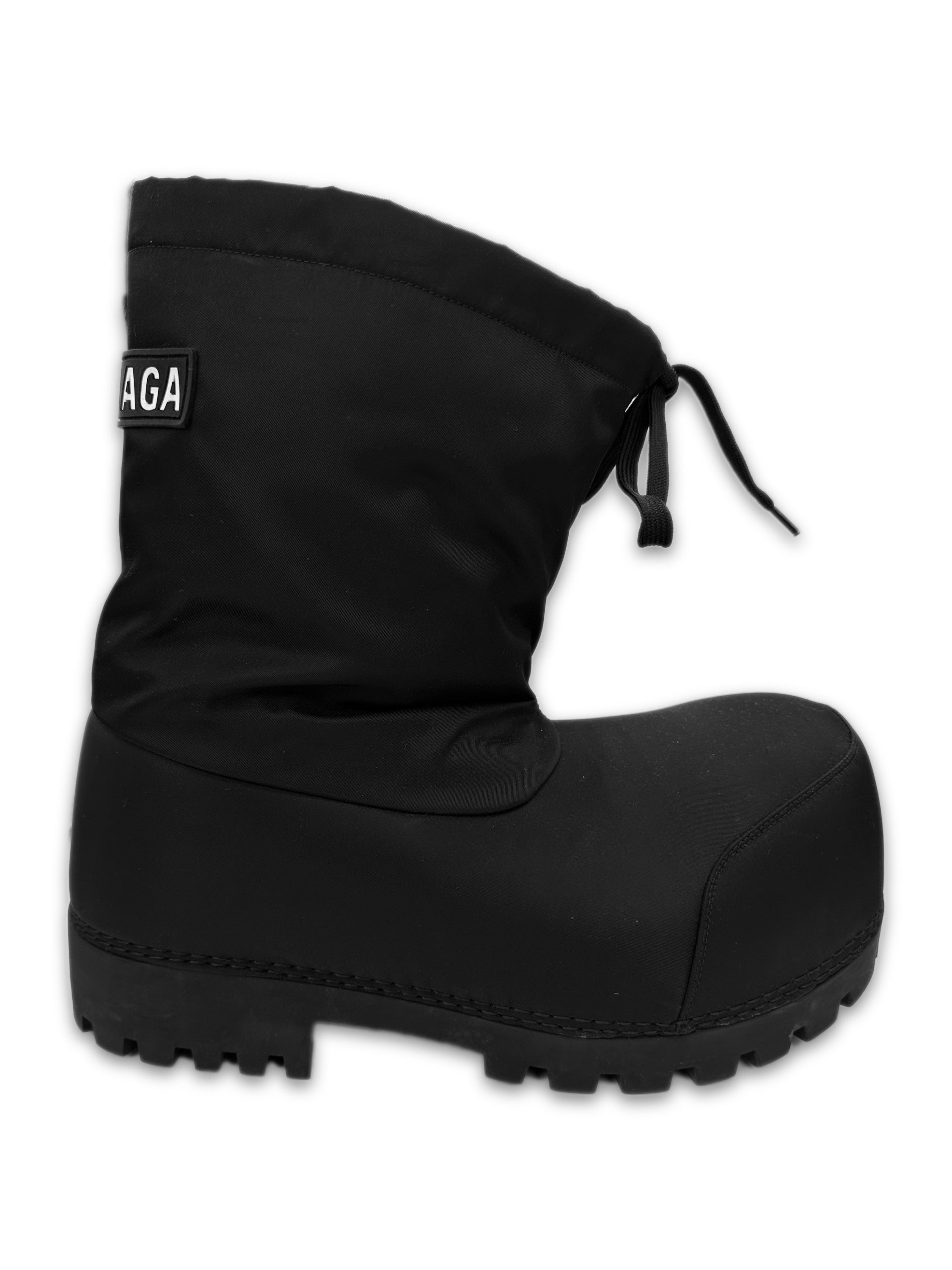 AW24 Balenciaga ‘Alaska’ Black Nylon Logo Ski Boots