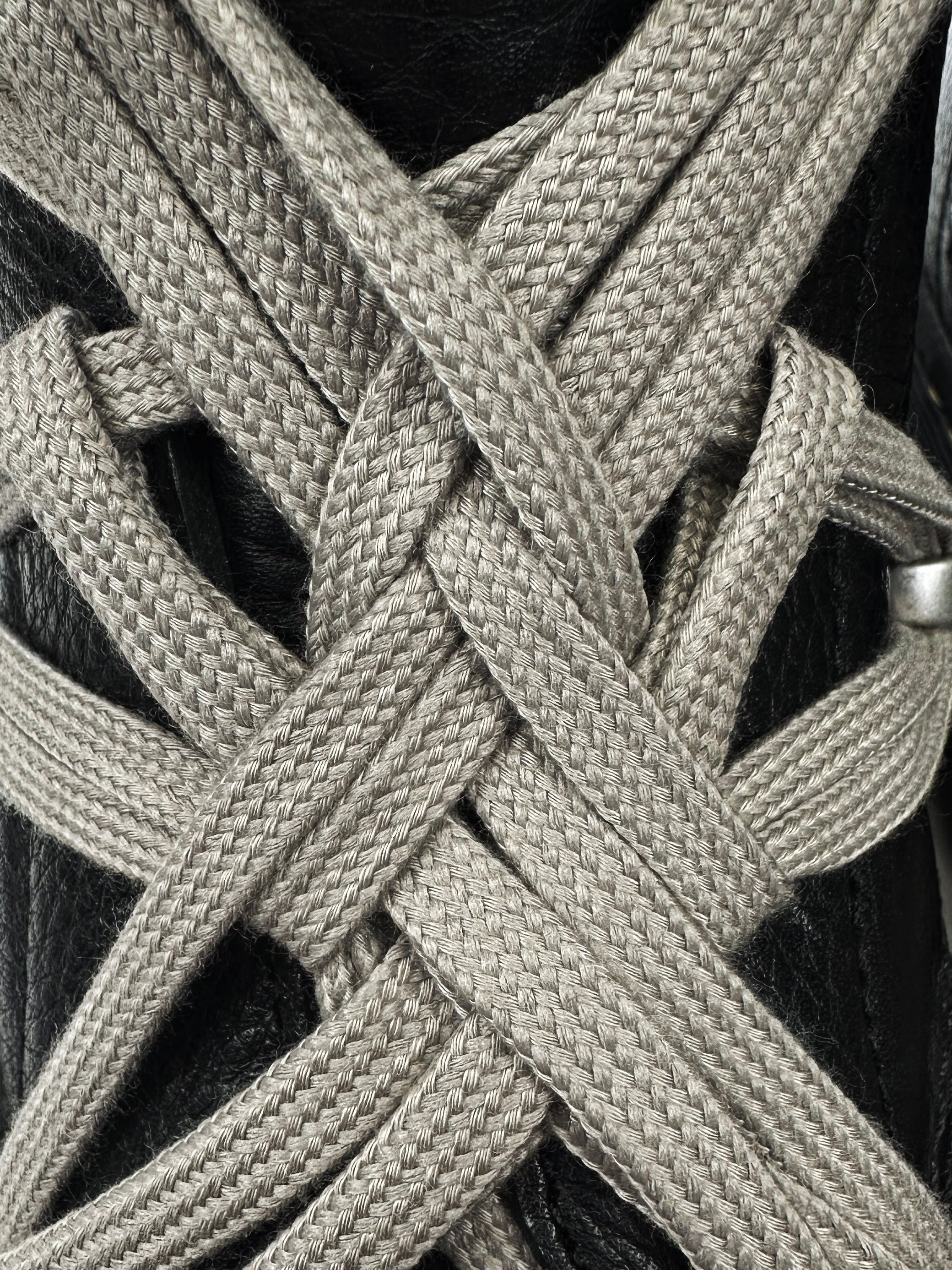 2024 Rick Owens x Dr Marten ‘1460’ DMXL Pentagram Lace Leather Boots