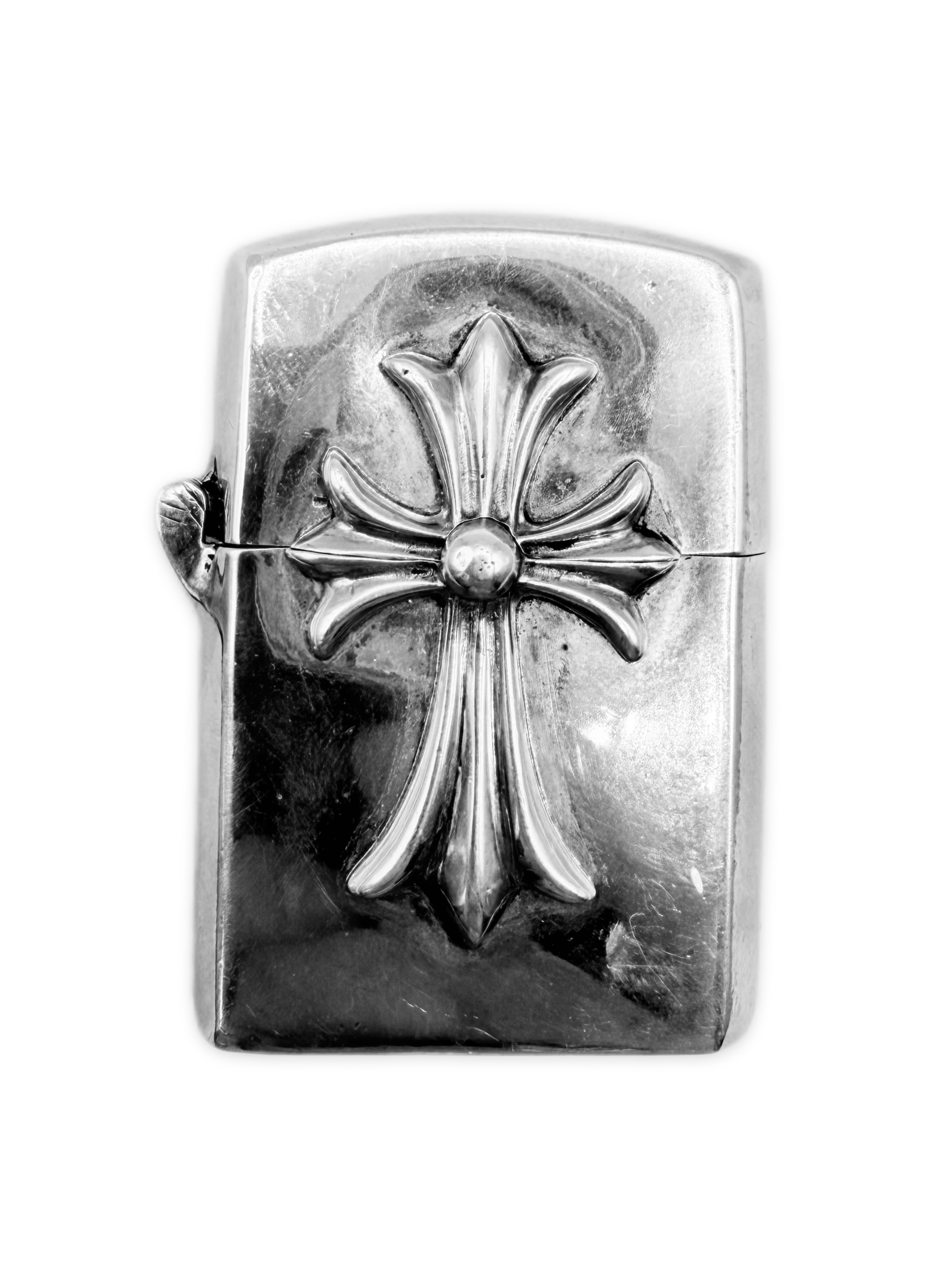 Chrome Hearts Cross .925 Silver Zippo Lighter Case