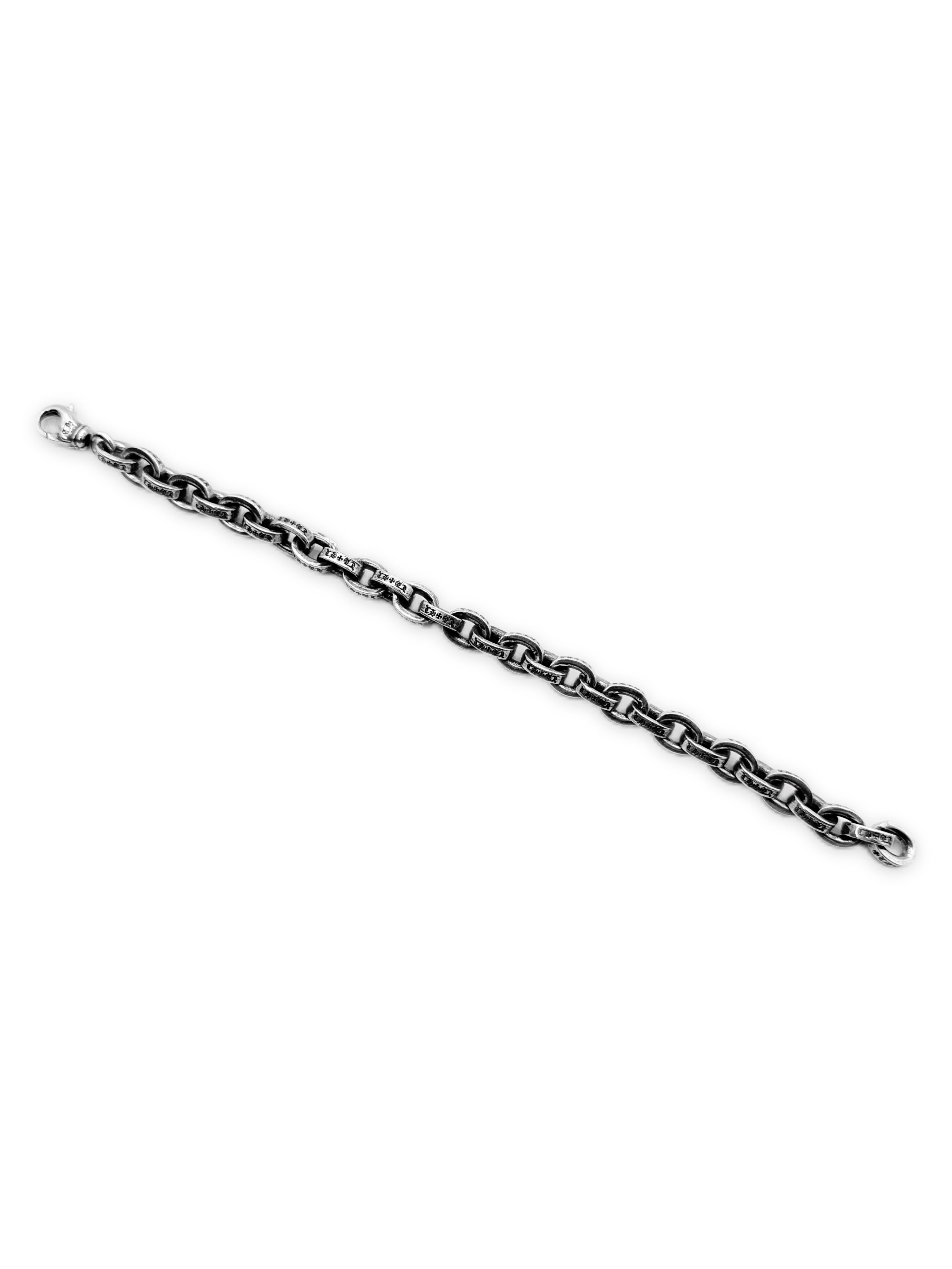 Chrome Hearts XL Paper Chain Large  8 inch .925 Silver Bracelet